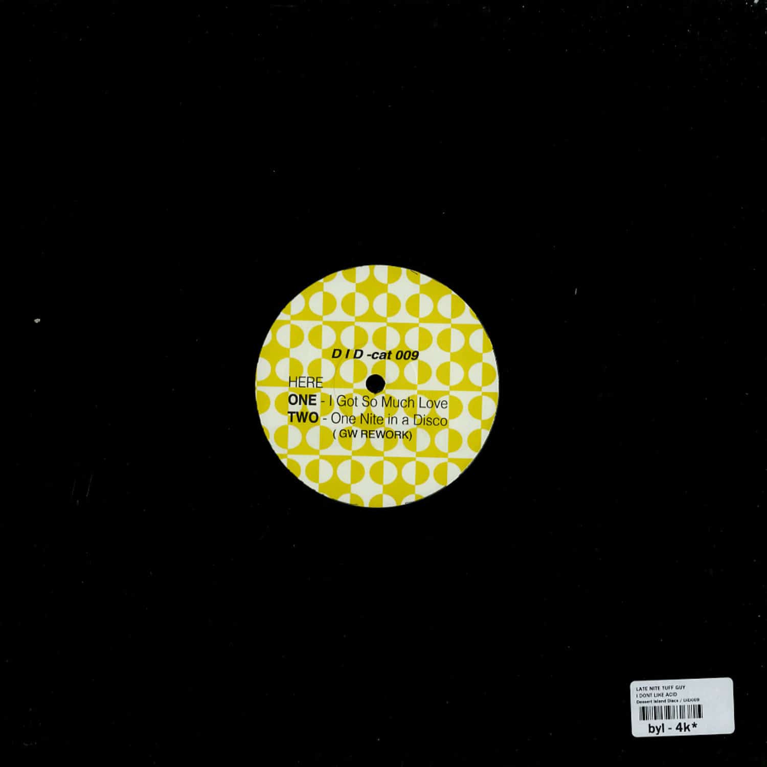 Late Nite Tuff Guy - I DONT LIKE ACID