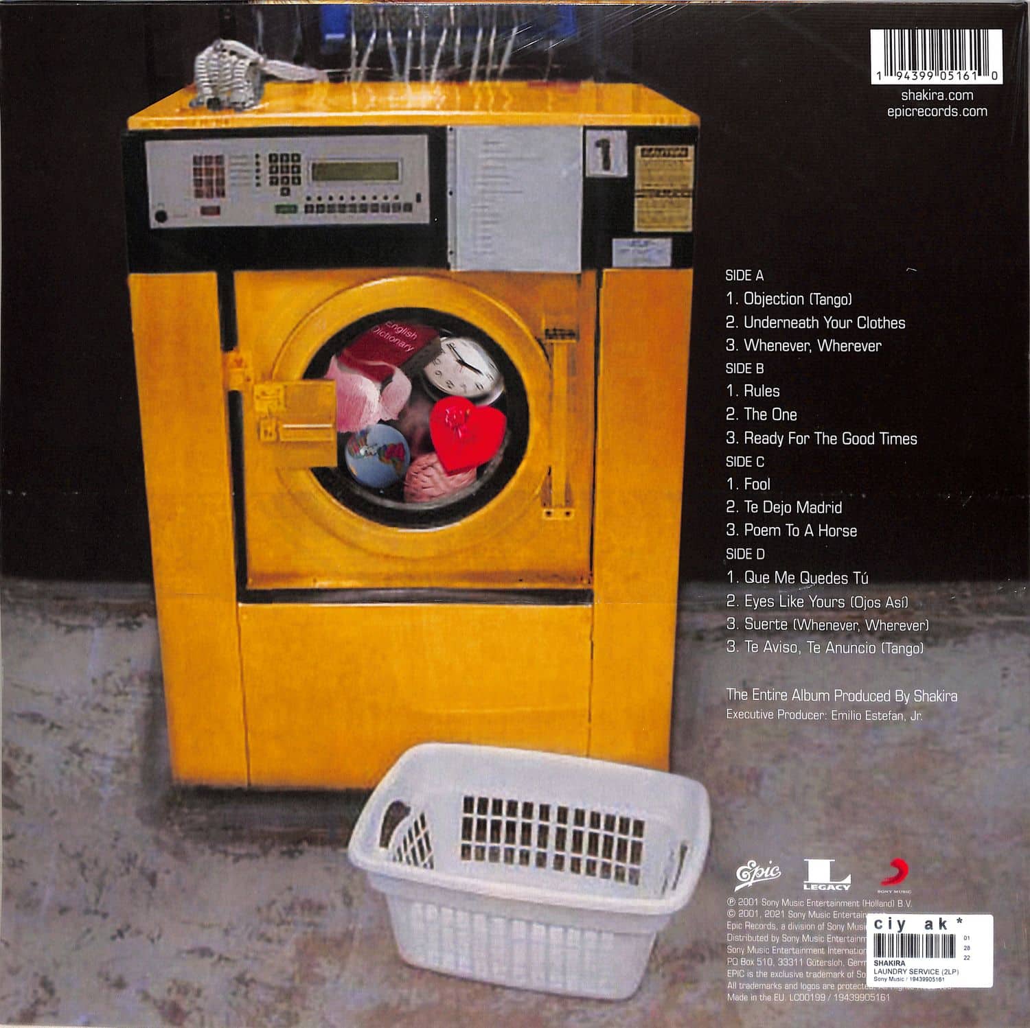 米2discs LP Shakira Laundry Service 19439864891 Epic, Legacy /00520 Shakira - Laundry Service: Washed and Dried (Expanded