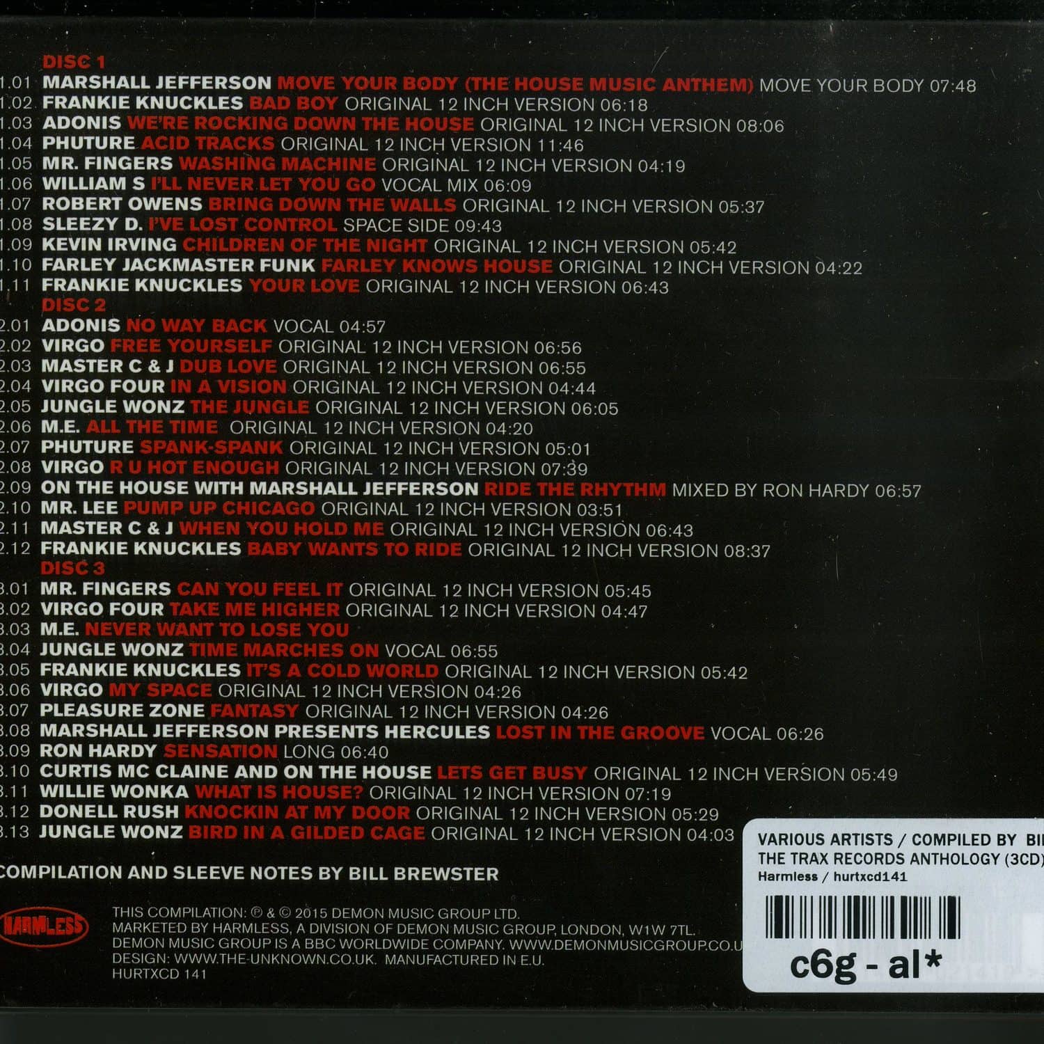 Various Artists / compiled by Bill Brewster - THE TRAX