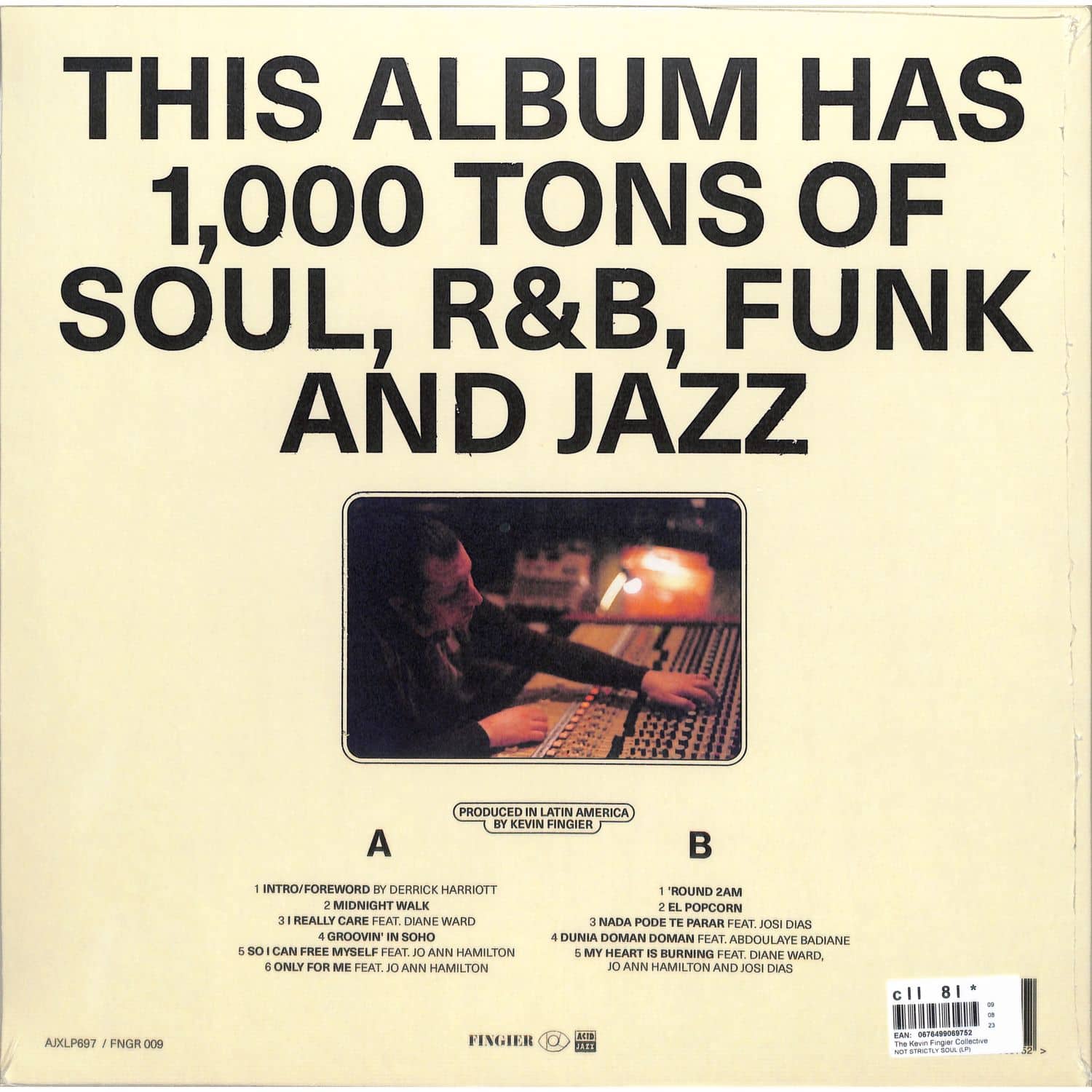 英LP Kevin Fingier Collective Not Strictly Soul FNGR009 Fingier 未開封 /00260 Not Strictly Soul | The Kevin Fingier Collective