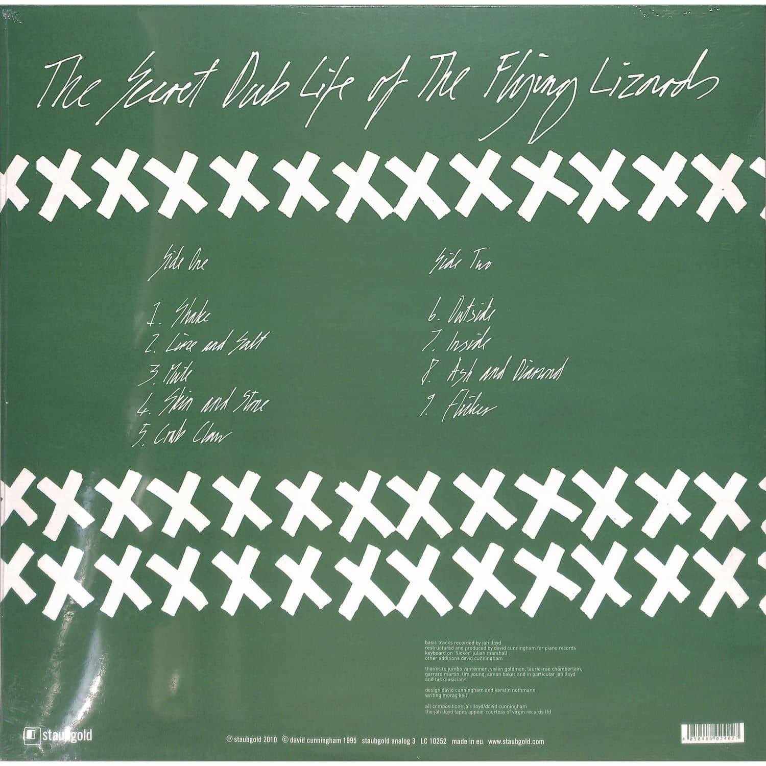独LP Flying Lizards The Secret Dub Life Of The Flying Lizards staubgoldanalog Staubgold /00260 The Secret Dub Life of the Flying Lizards | The Flying