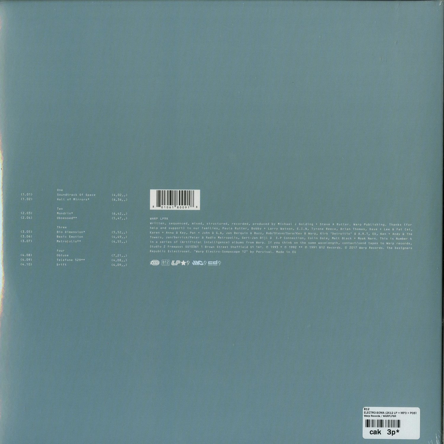 B12 - ELECTRO-SOMA / Warp Records / WARPLP9R | 2x12 Inch LP Vinyl