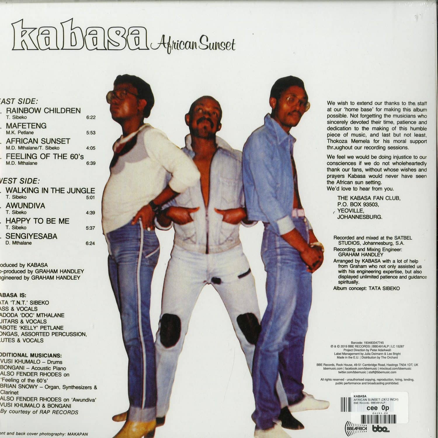 英2LP Kabasa African Sunset BBE491ALP BBE /00660 African Sunset | Kabasa