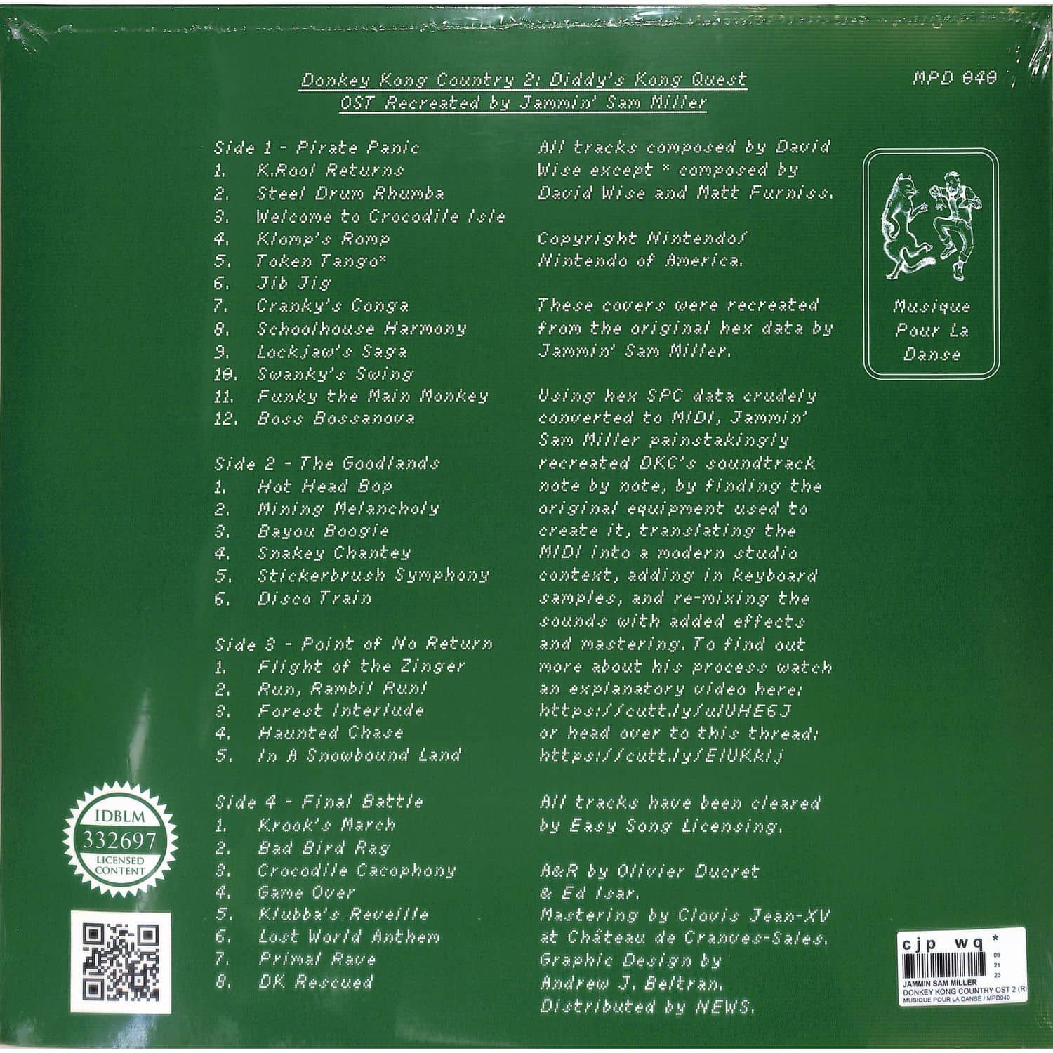 スーパードンキーコング2 / Jammin' Sam Miller レコード Amazon.co.jp: スーパードンキーコング2 / Jammin' Sam Miller