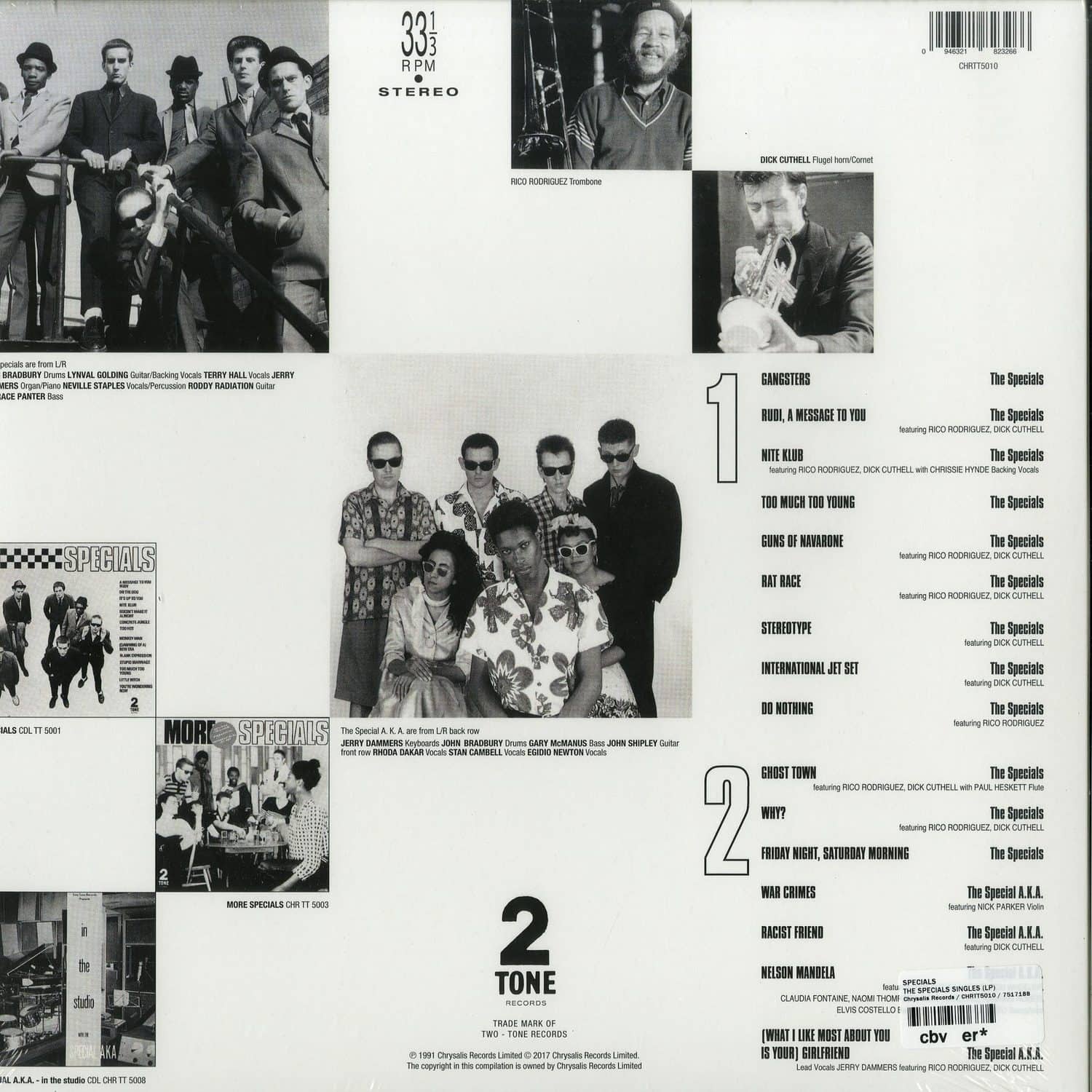 The Specials - THE SPECIALS SINGLES / Chrysalis Records