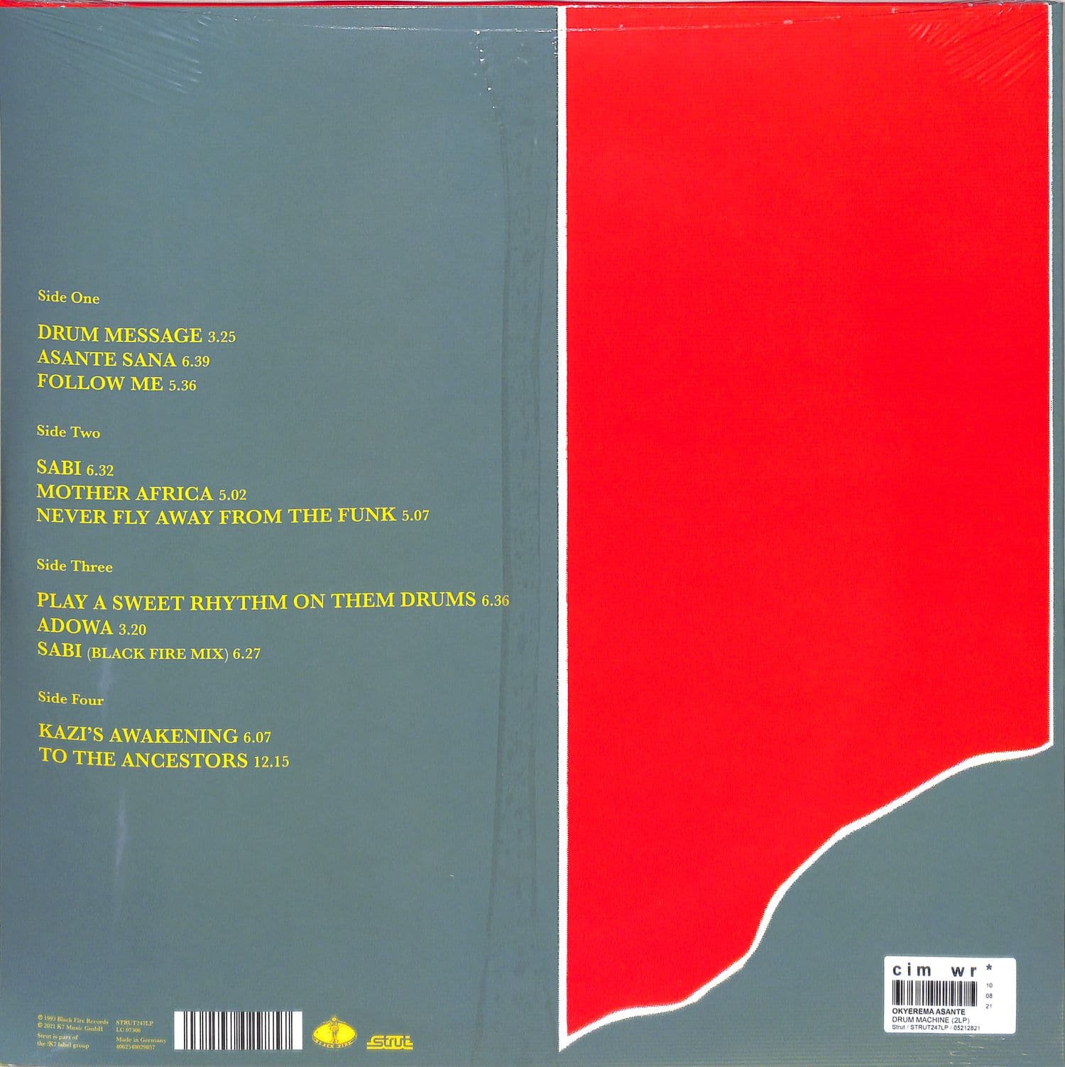 欧2LP Okyerema Asante Drum Message STRUT247LP Strut /00520 Drum Message | Okyerema Asante feat. Plunky | Black Fire