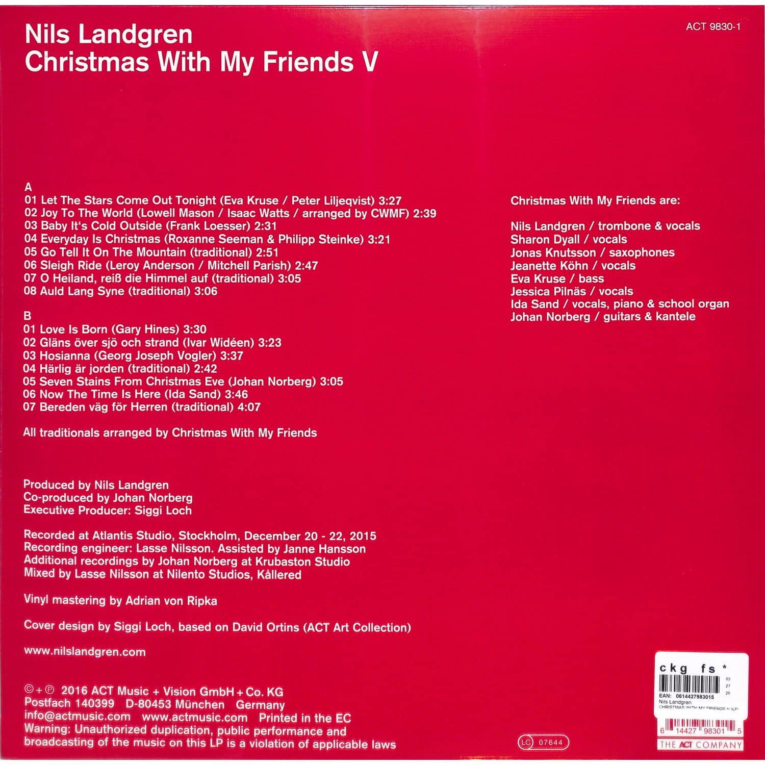 Nils Landgren CHRISTMAS WITH MY FRIENDS V