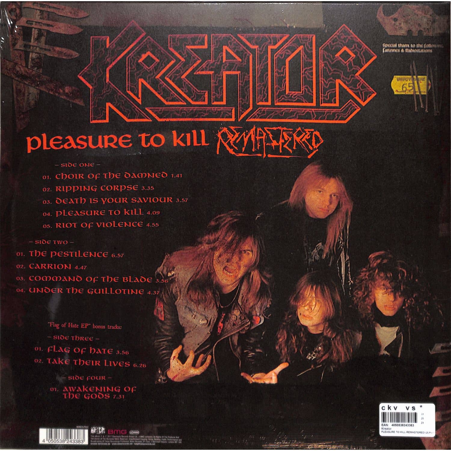 Kreator PLEASURE TO KILLREMASTERED
