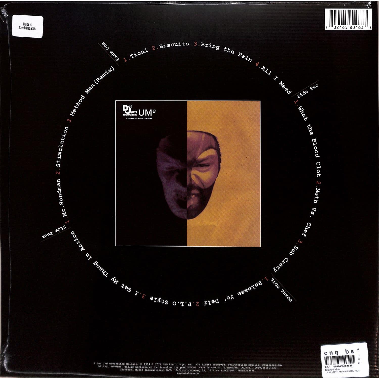 Method Man - Tical LPレコードEurope盤 Tical, Method Man – LP – Music Mania Records – Ghent