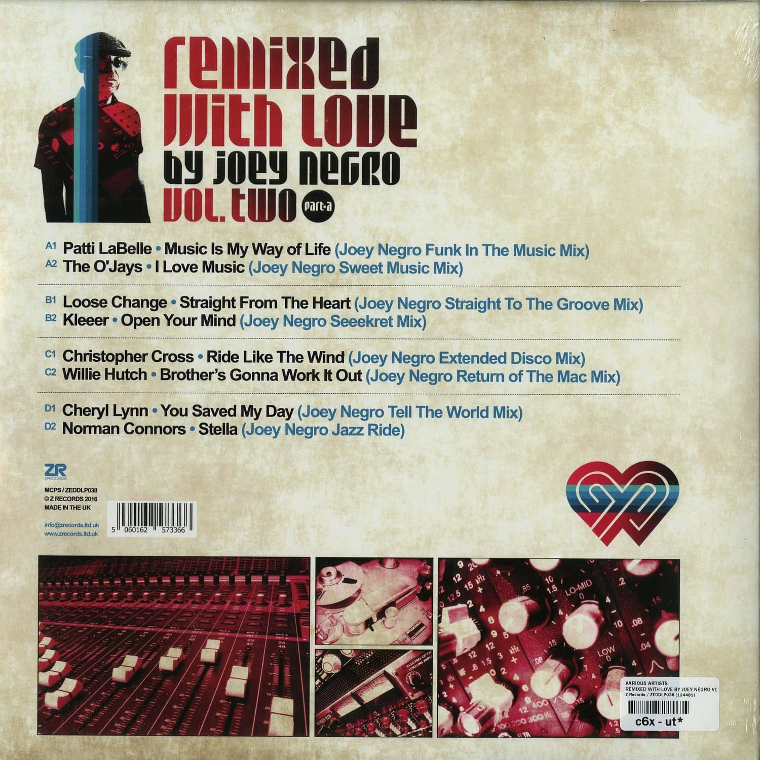 Various Artists - REMIXED WITH LOVE BY JOEY NEGRO VOL. 2