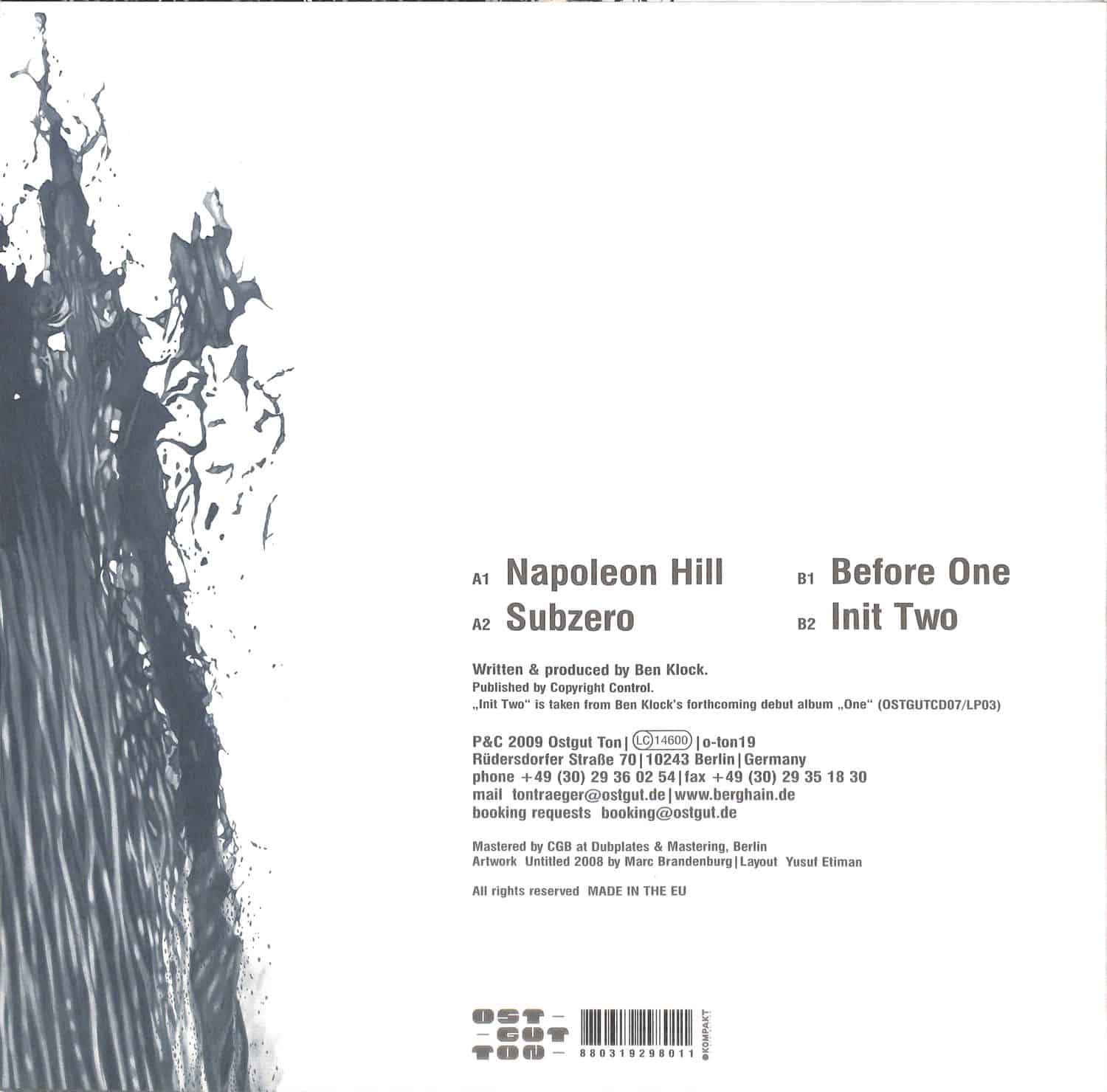 洋楽 Ben Klock - Before One EP Before One (Original Mix) - YouTube