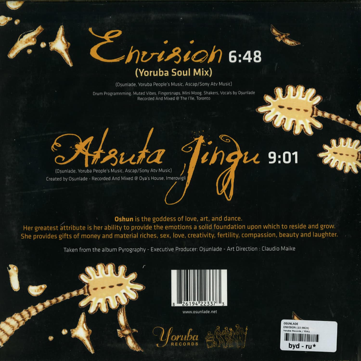 洋楽 Osunlade - Envision 10inch Deep House Osunlade - Envision (Argy Vocal Mix) - YouTube