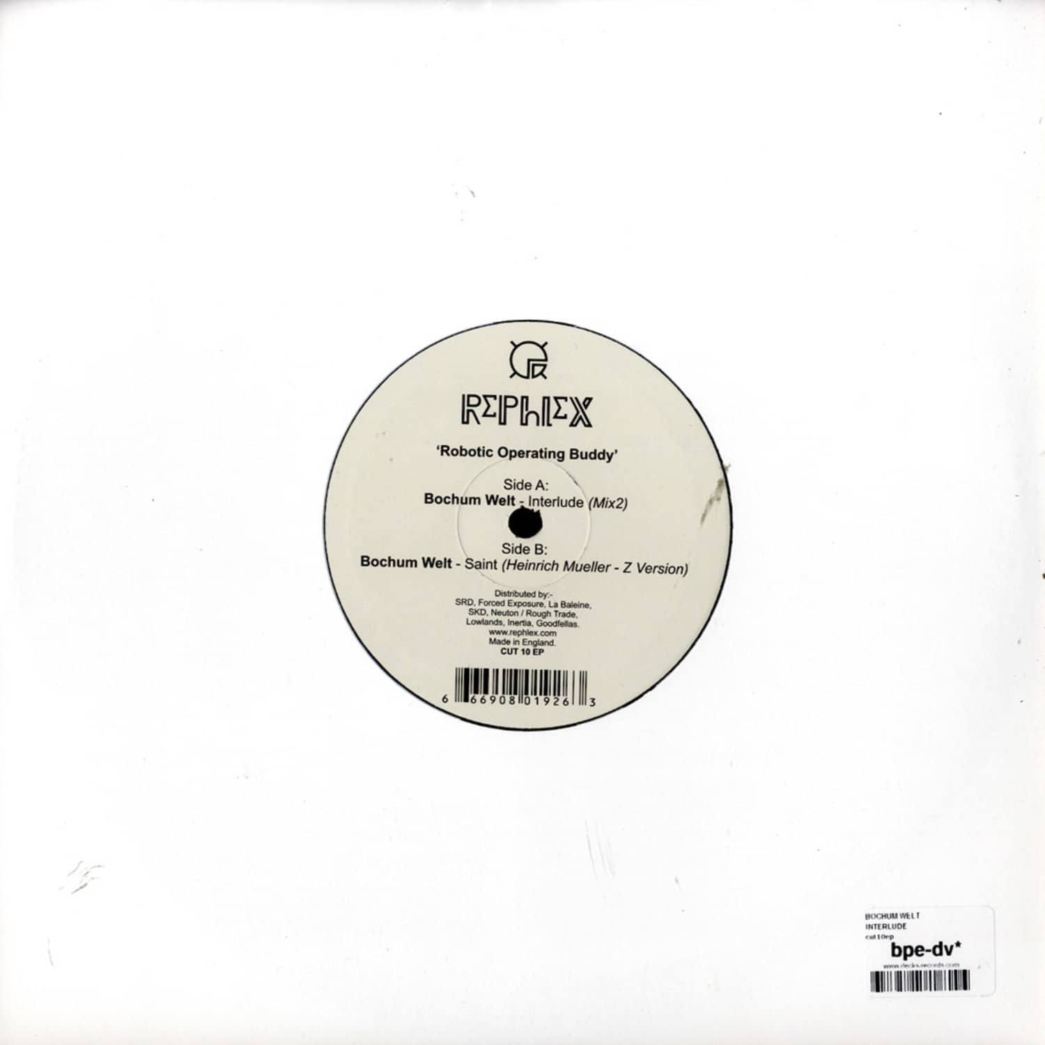 Bochum Welt - INTERLUDE / Rephlex / cut10ep | 10 Inch Vinyl kaufen