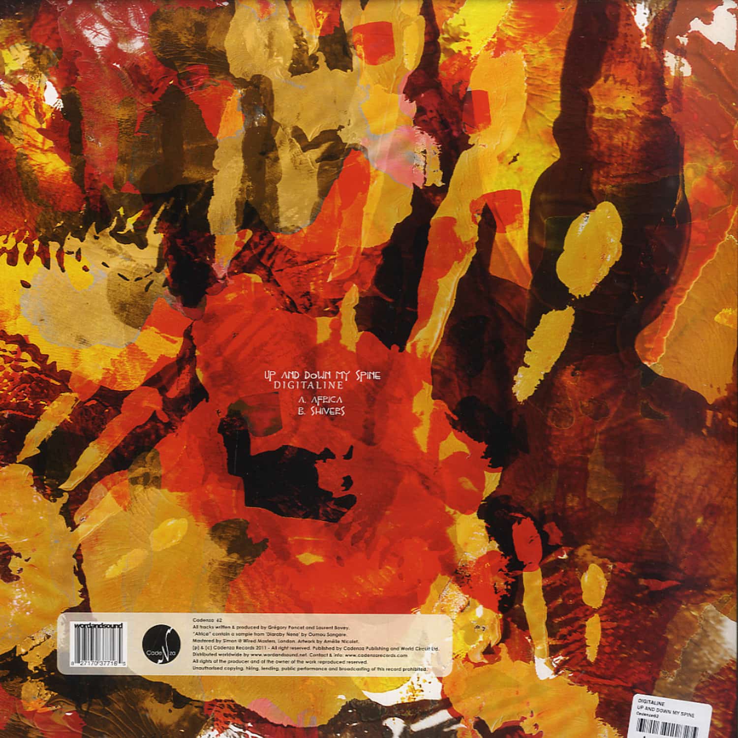 [LP] Digitaline ‎– Up And Down My Spine Digitaline - UP AND DOWN MY SPINE