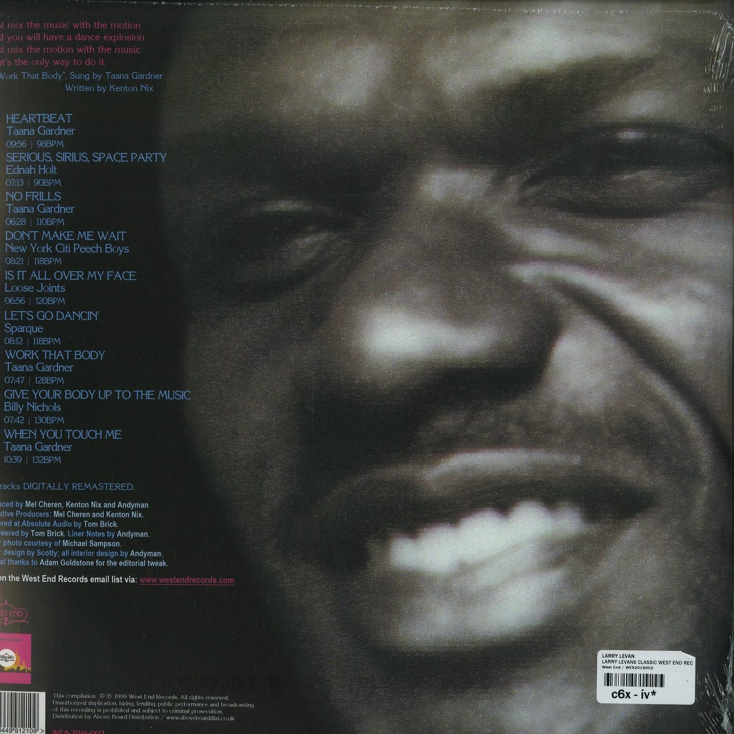 Larry Levan - LARRY LEVANS CLASSIC WEST END RECORDS REMIX