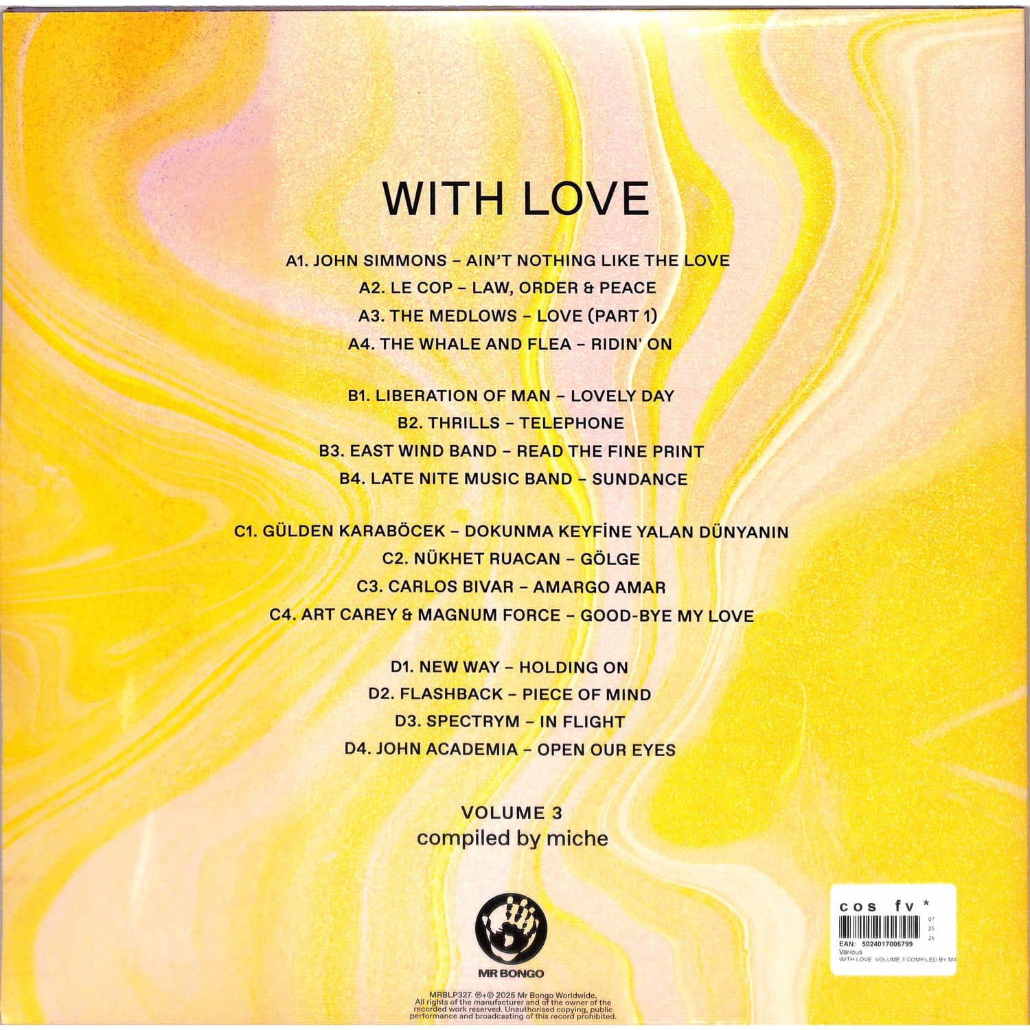 Various - WITH LOVE: VOLUME 3 COMPILED BY MICHE / MR BONGO