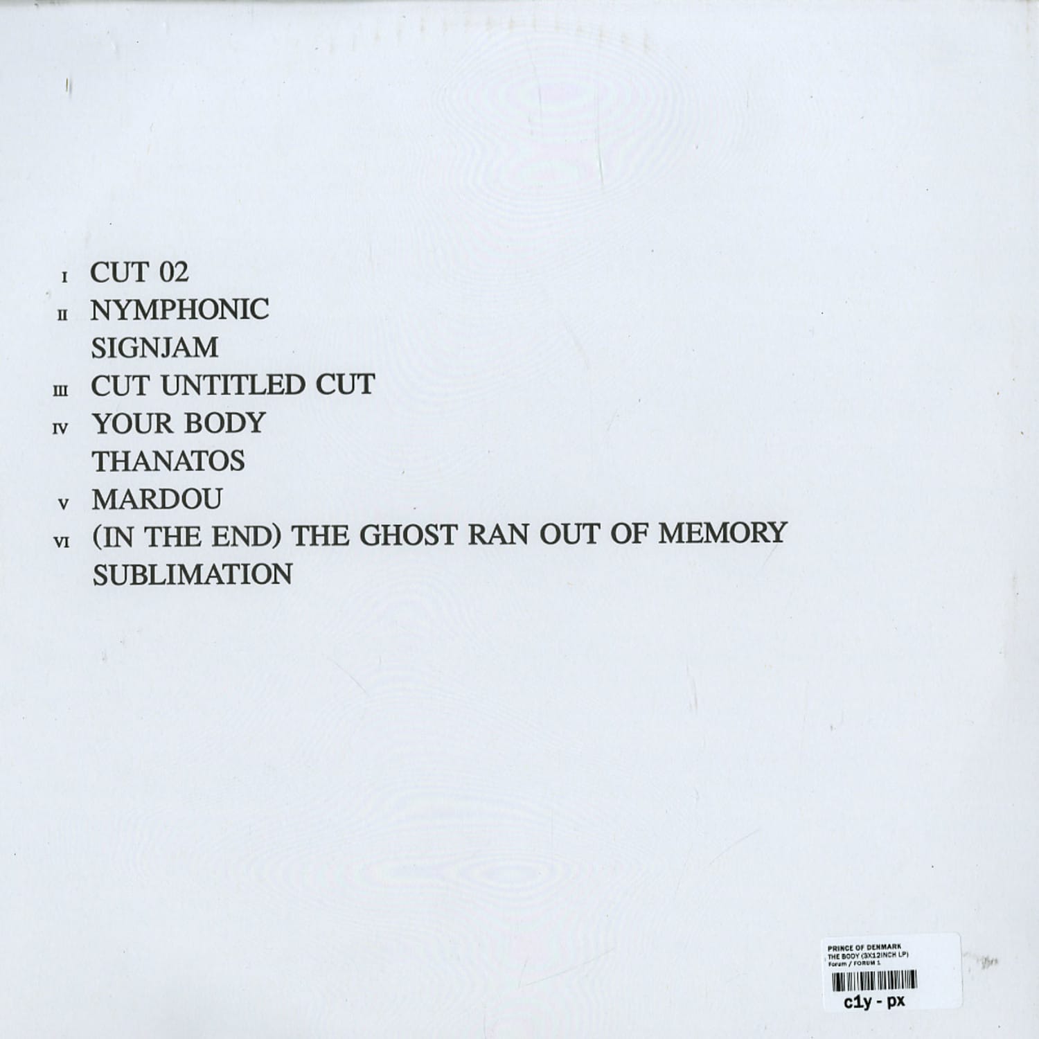 その他 Prince Of Denmark The Body 3LP 12\" PRINCE OF DENMARK / THE BODY / 3LP | Record CD Online Shop