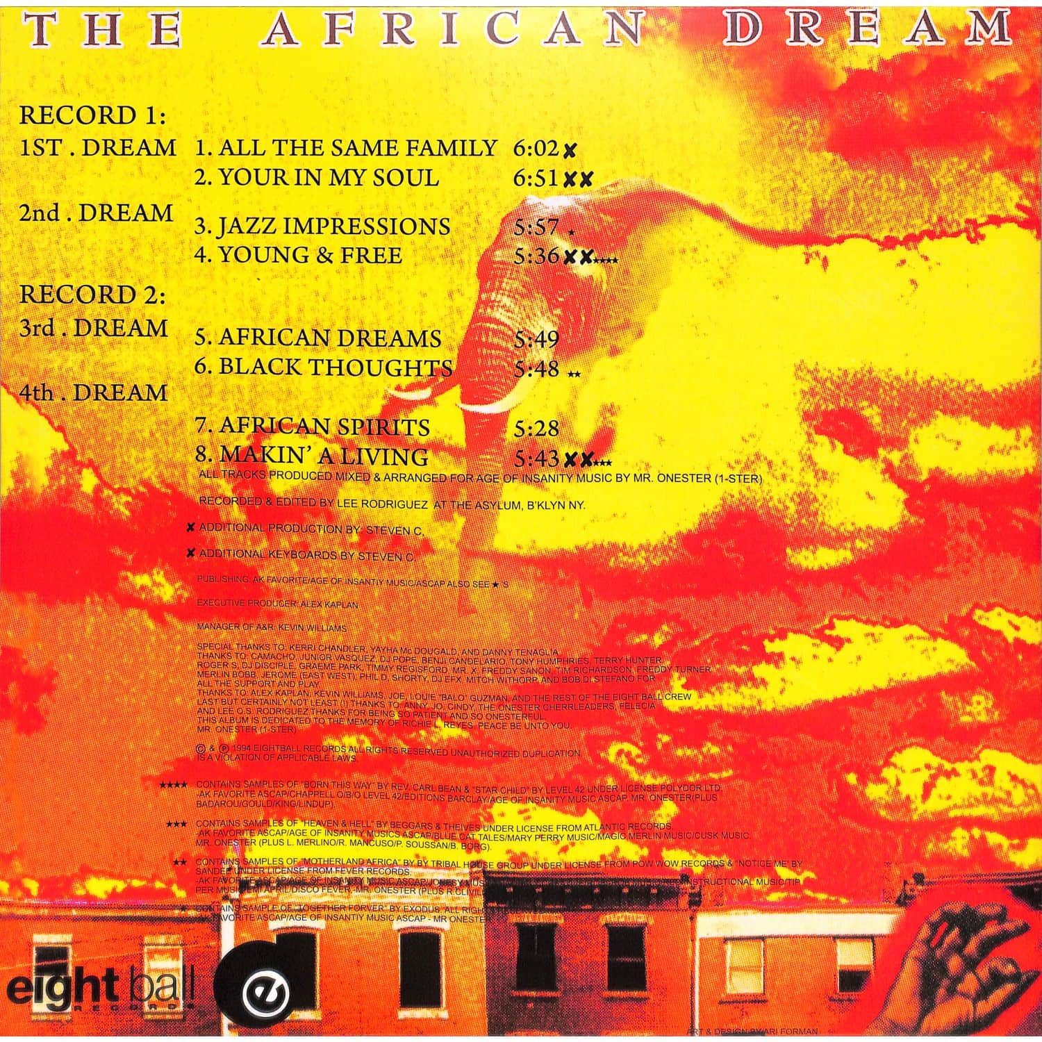 The African Dream - THE AFRICAN DREAM / Eight Ball / EB030 | 2x12