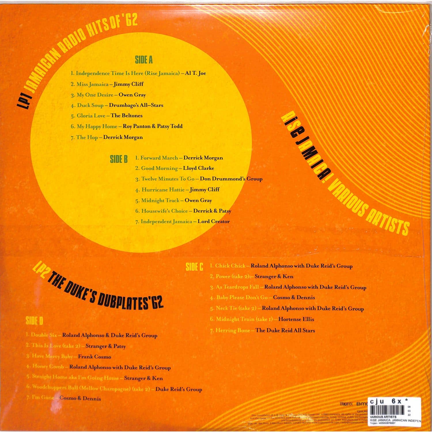 Various Artists RISE JAMAICA JAMAICAN INDEPENDENCE