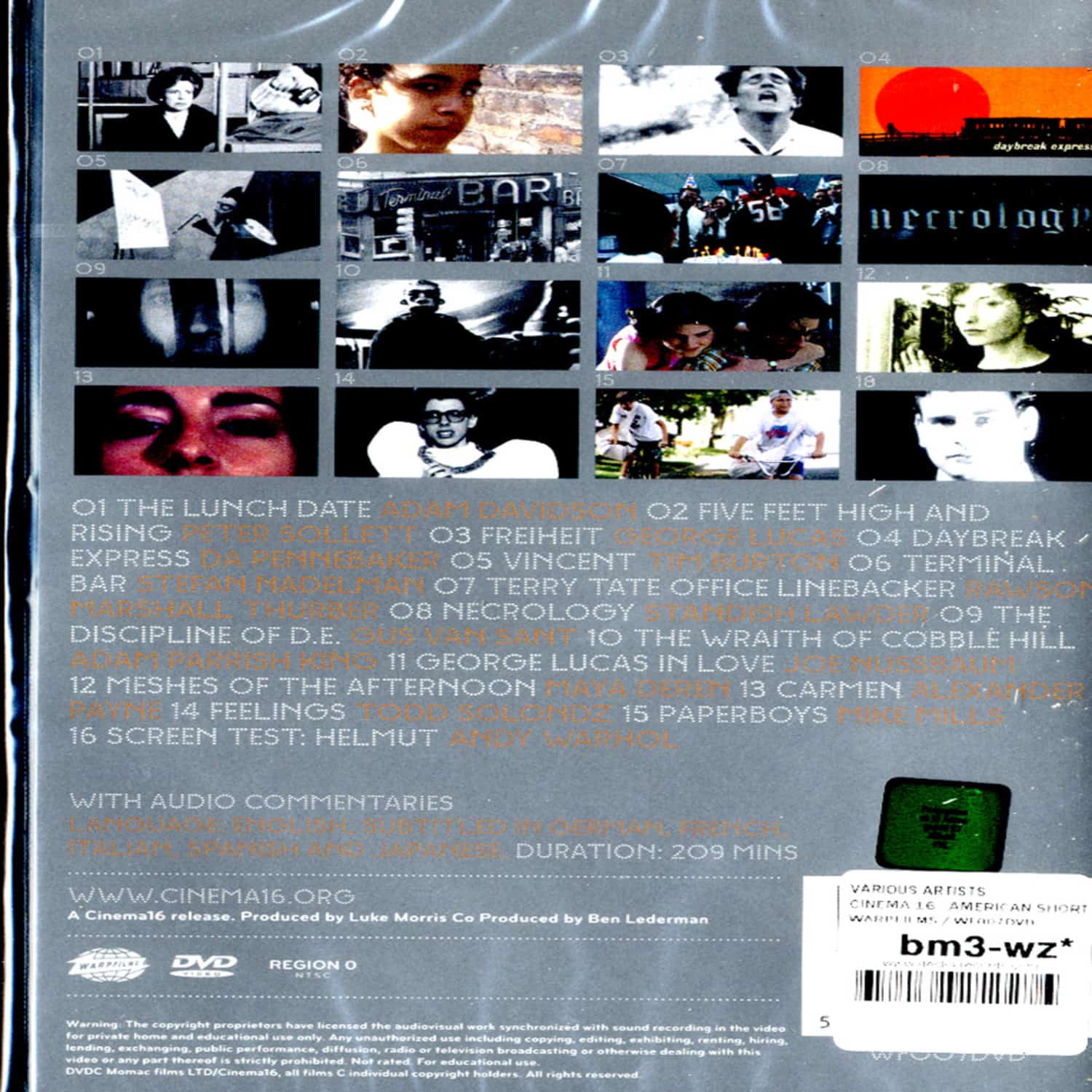 Various Artists - CINEMA 16 - AMERICAN SHORT FILMS