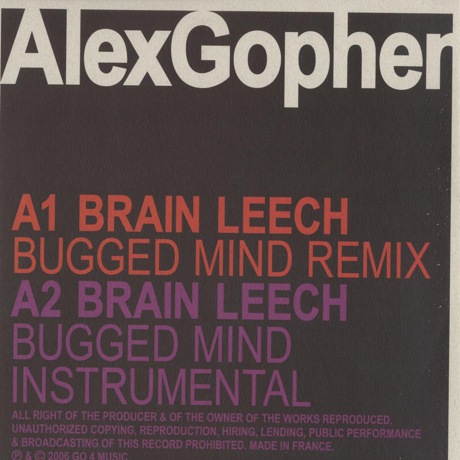 Alex Gopher - BRAIN LEECH