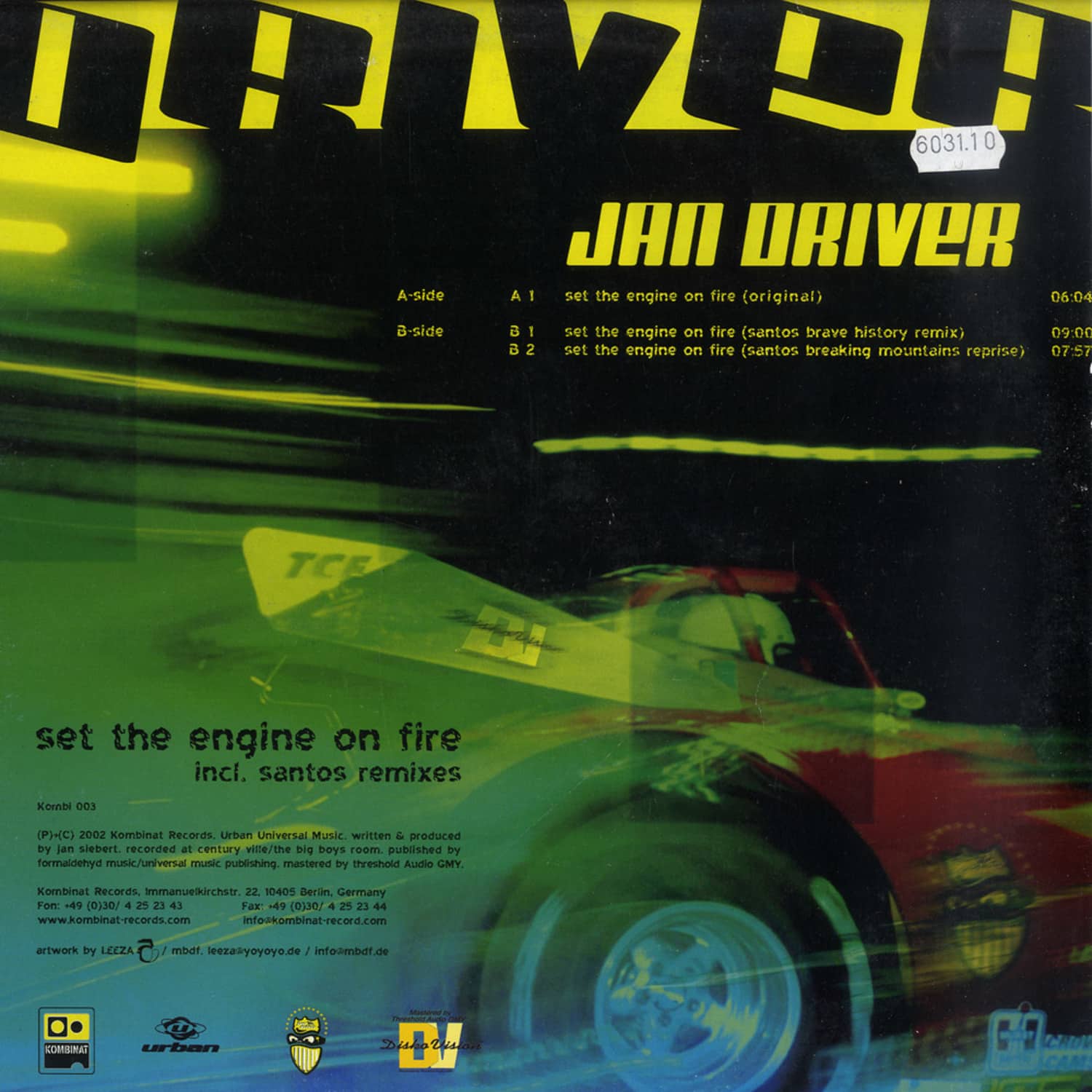 Jan Driver - SET THE ENGINE ON FIRE