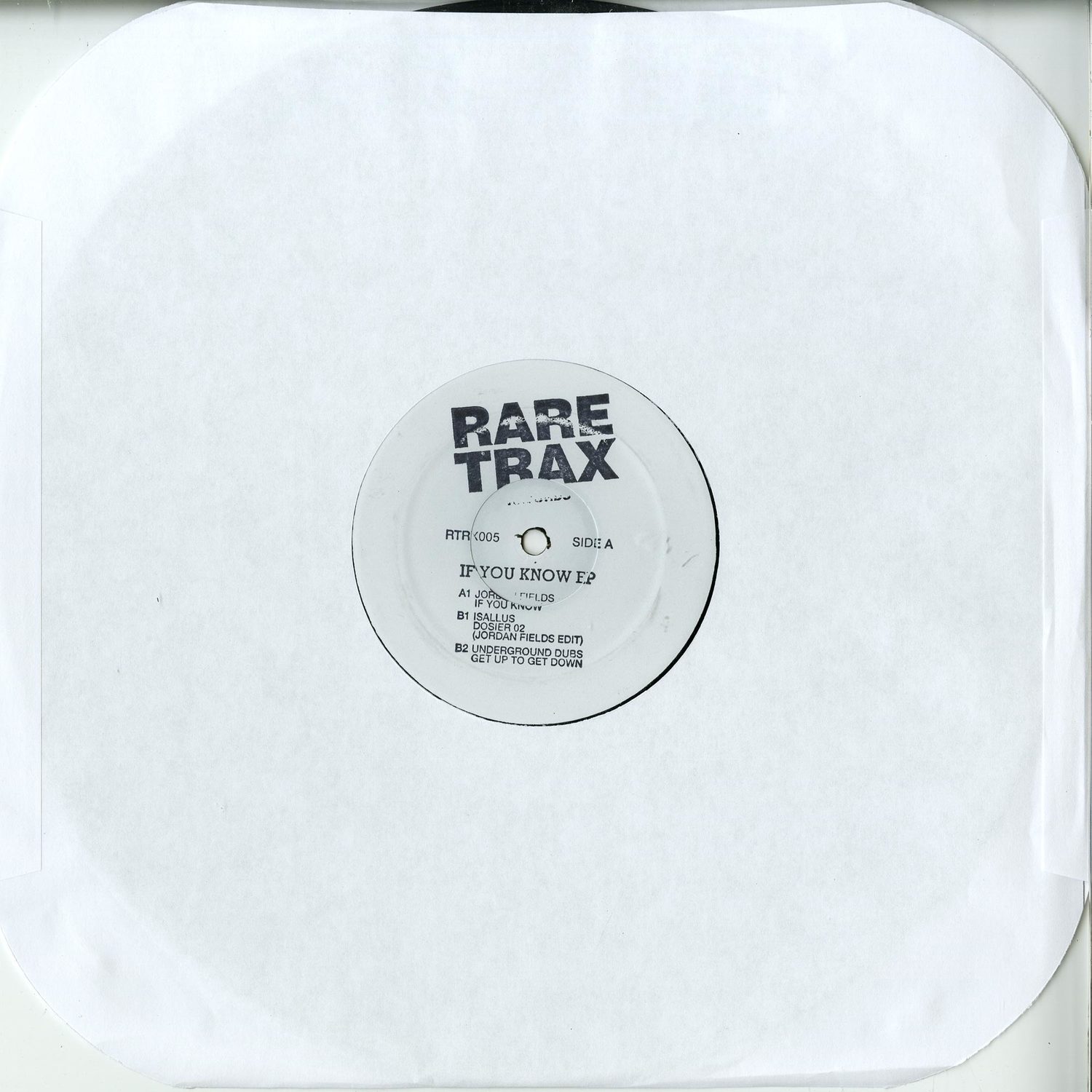 Jordan Fields/ Isallus/ Underground Dubs - IF YOU KNOW EP