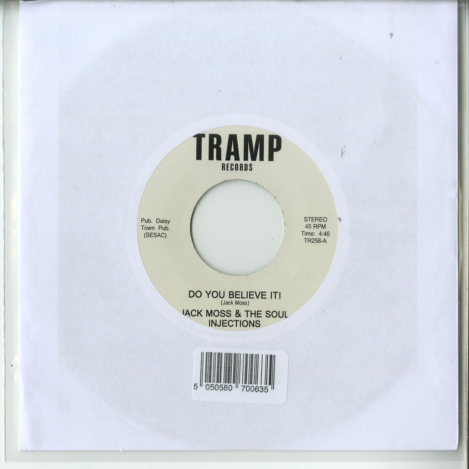 Jack Moss & The Soul Injectionis - DO YOU BELIEVE IT / CAN YOU FEEL IT 