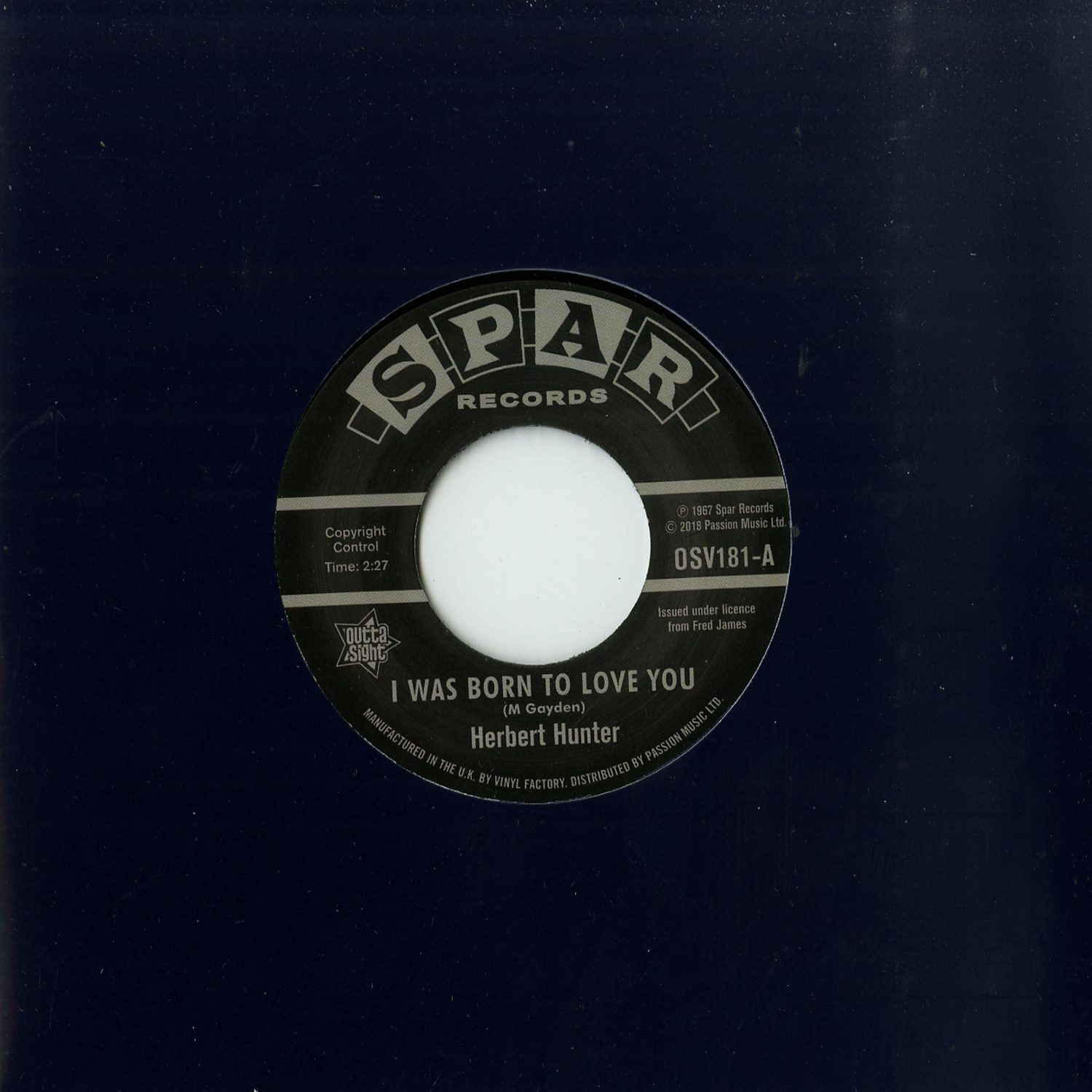 Herbert Hunter / The Jades - I WAS BORN TO LOVE YOU / I KNOW THAT FEELIN 