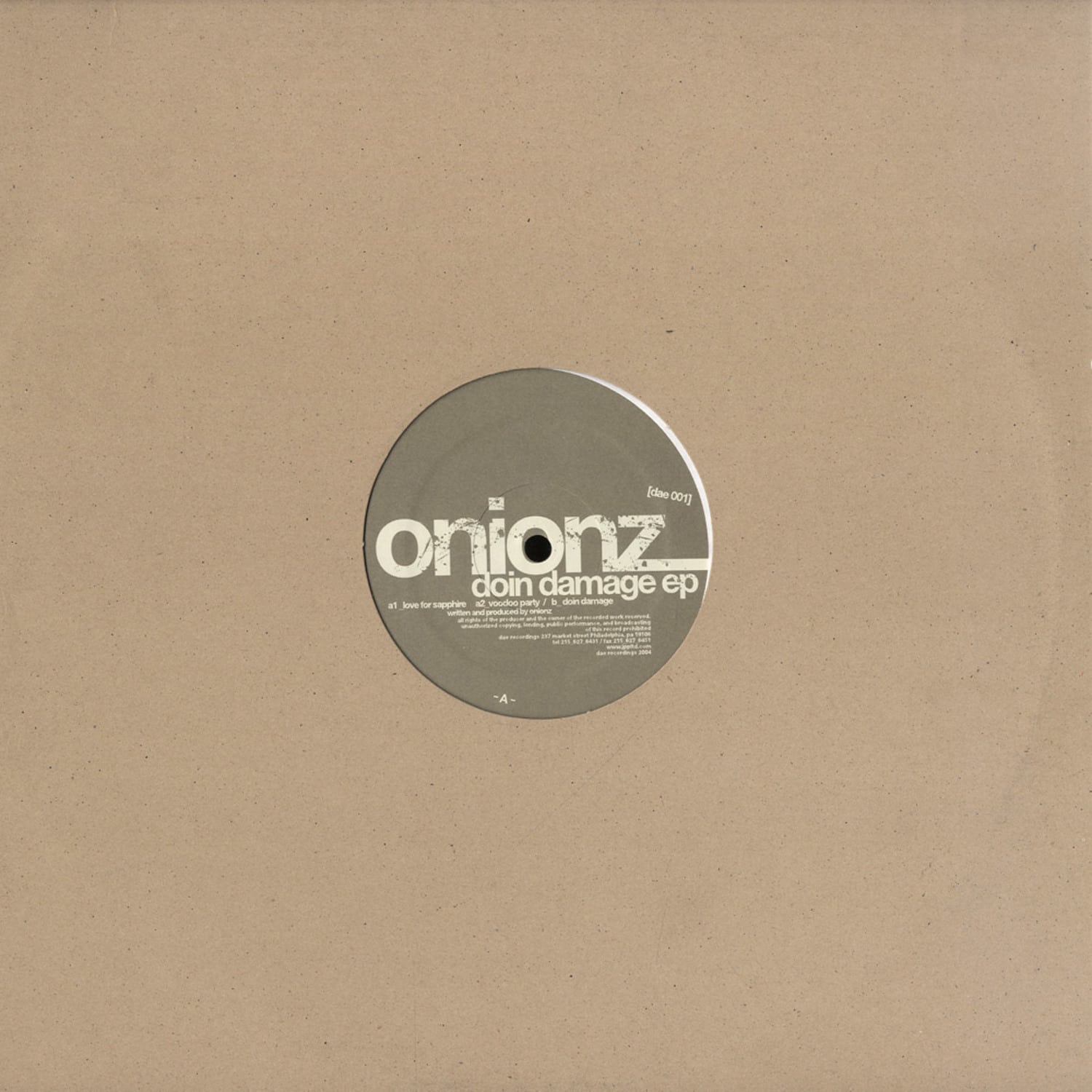 Onionz - DOIN DAMAGE EP