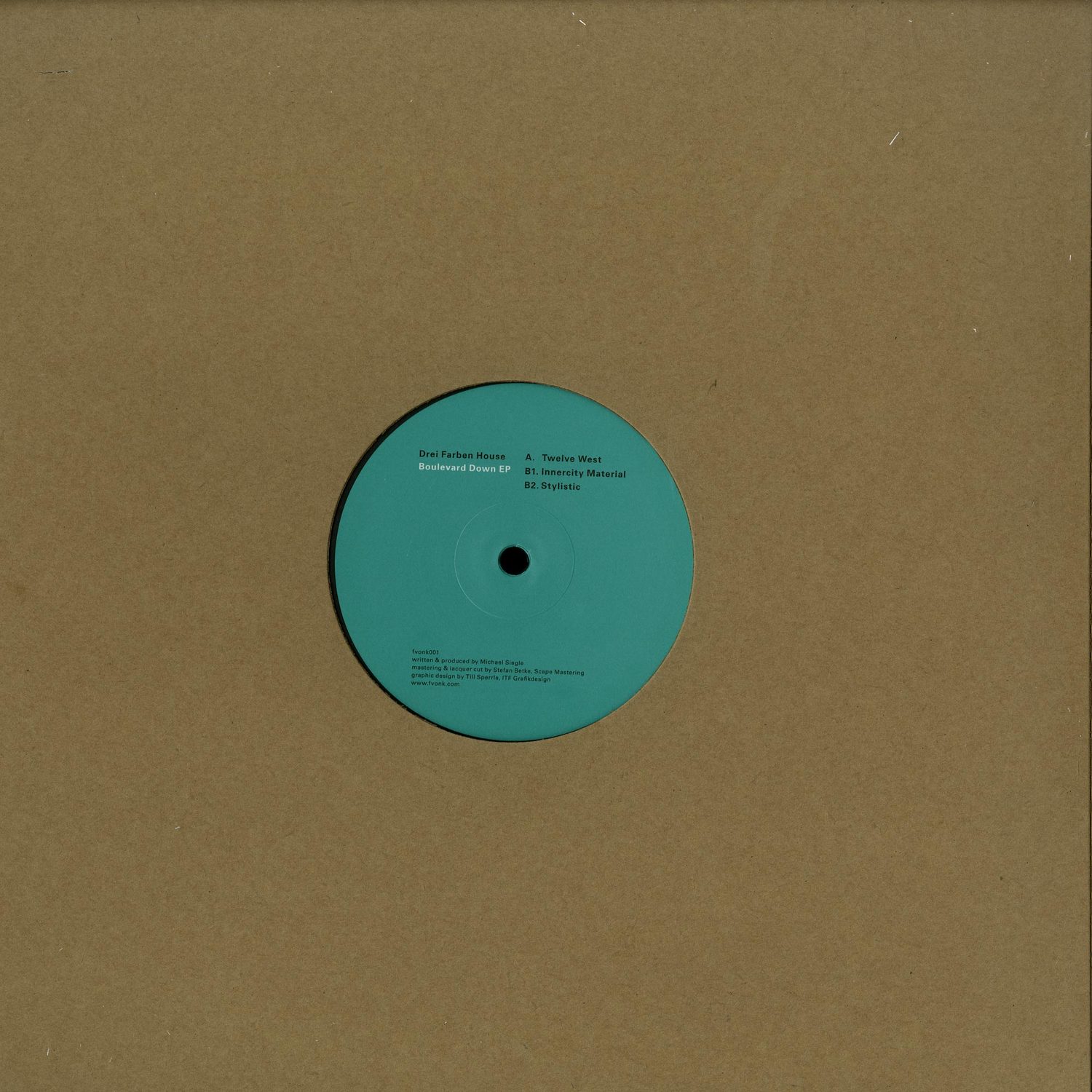 Drei Farben House - BOULEVARD DOWN EP