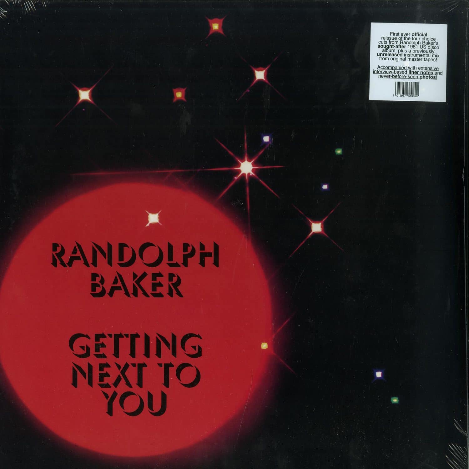 Randolph Baker - GETTING NEXT TO YOU