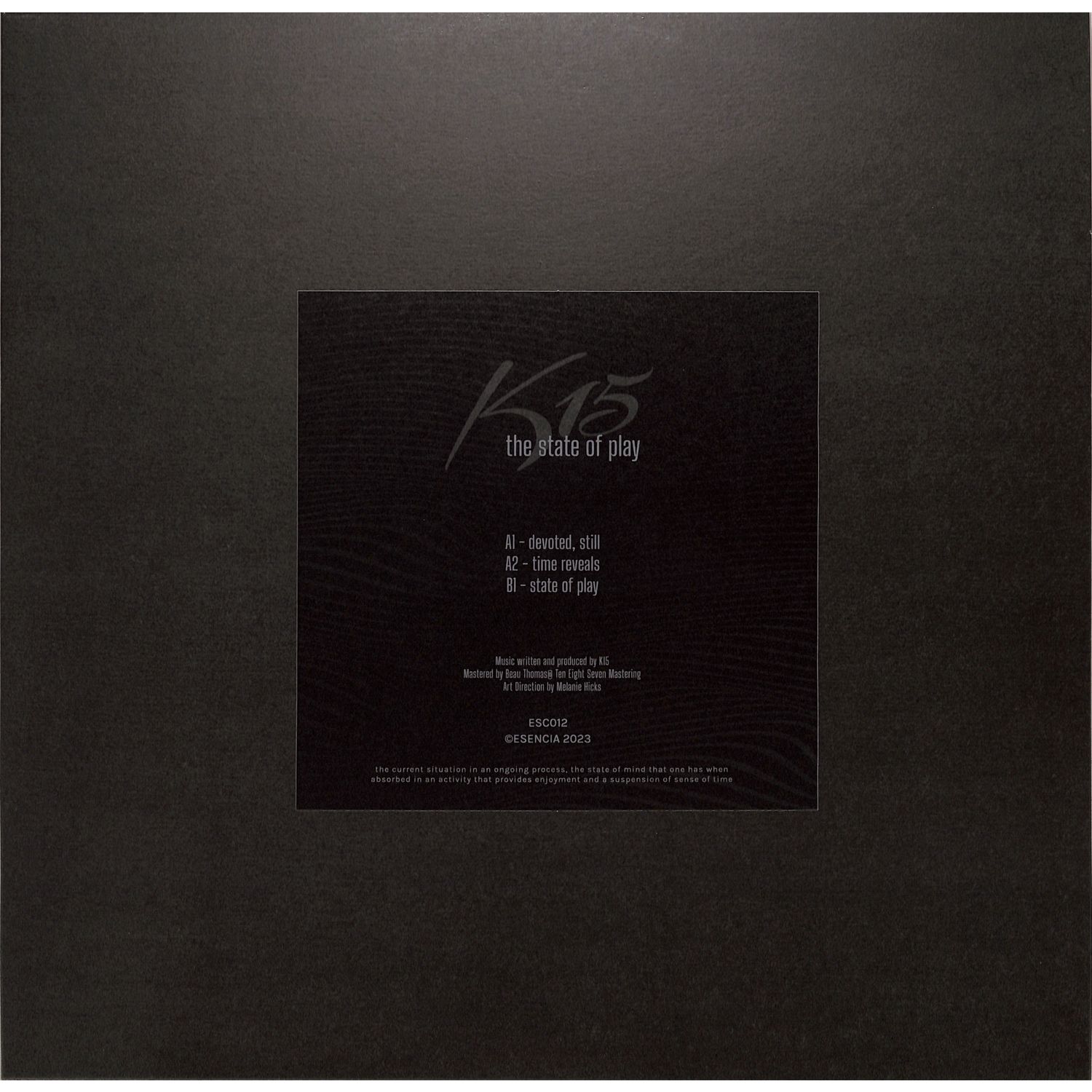 K15 - STATE OF PLAY