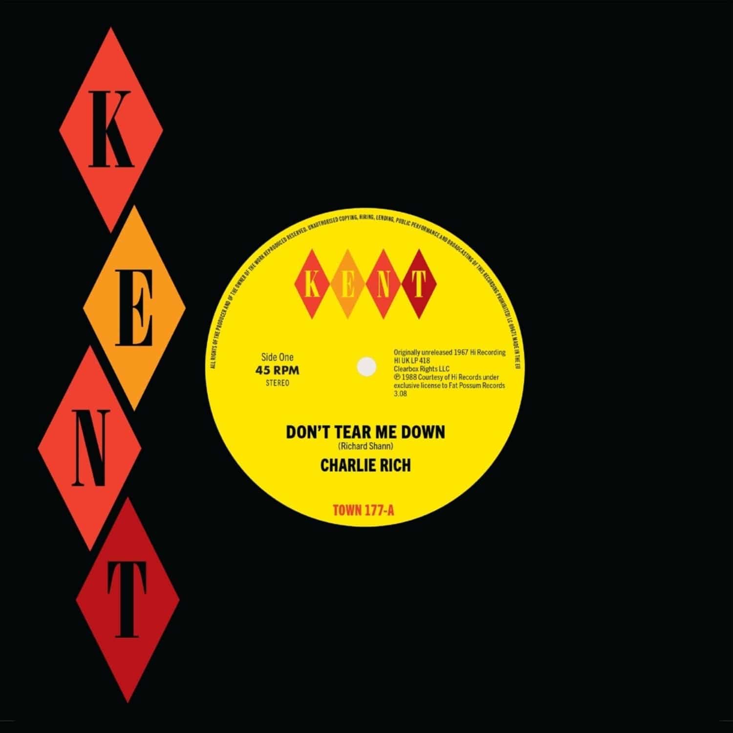 Charlie Rich - DON T TEAR ME DOWN / HOTELS, MOTELS 