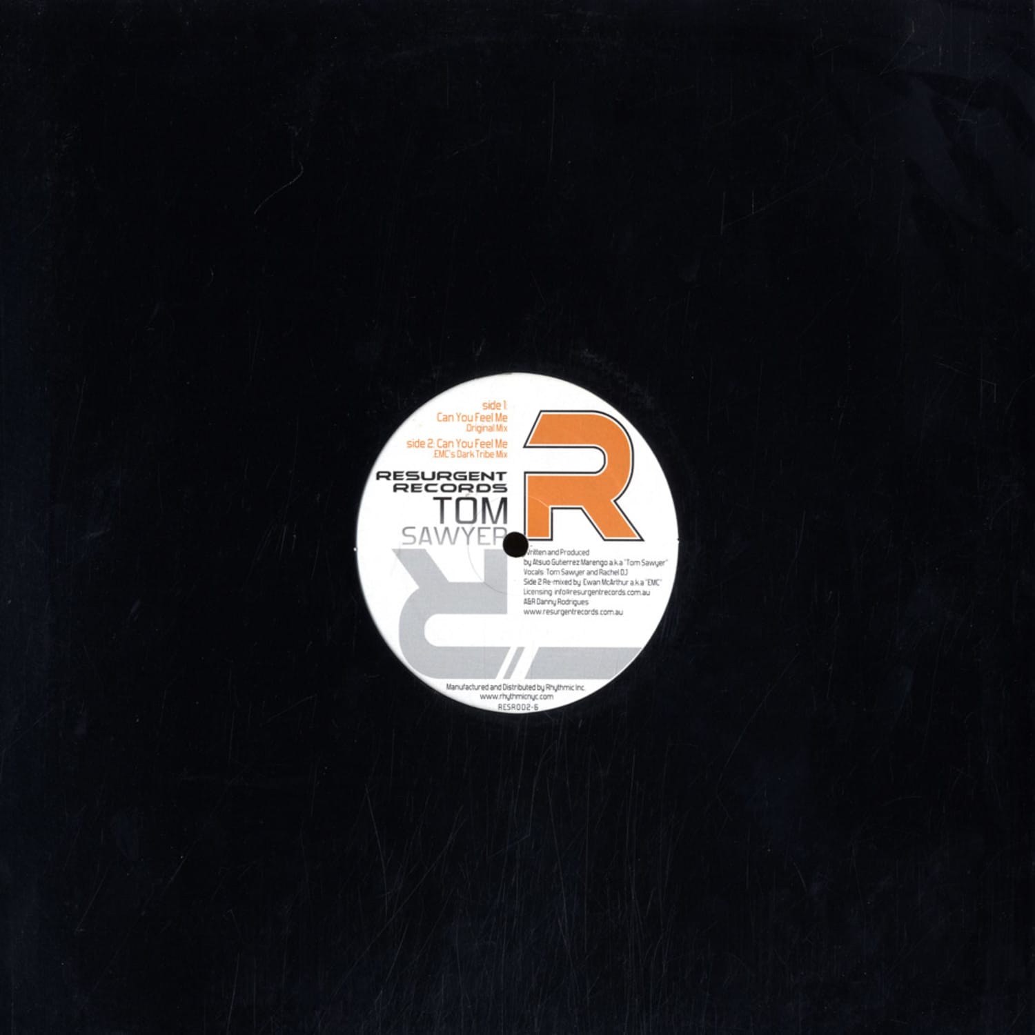 DJ Tom Sawyer - CAN YOU FEEL ME EP