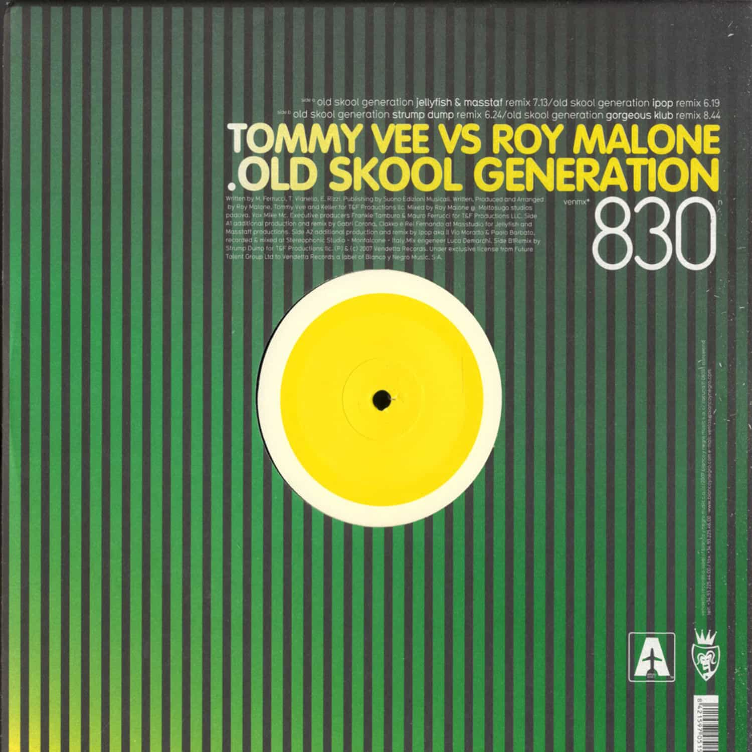 Tommy Vee vs Roy Malone - OLD SKOOL GENERATION