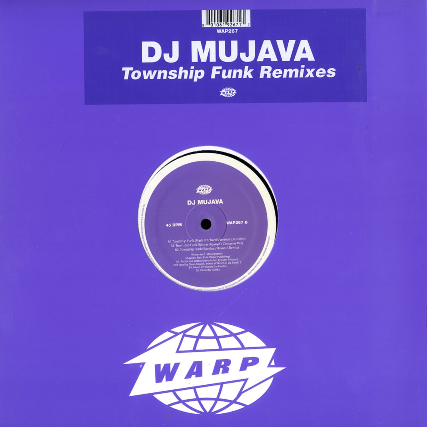 DJ Mujava - TOWNSHIP FUNK REMIXES
