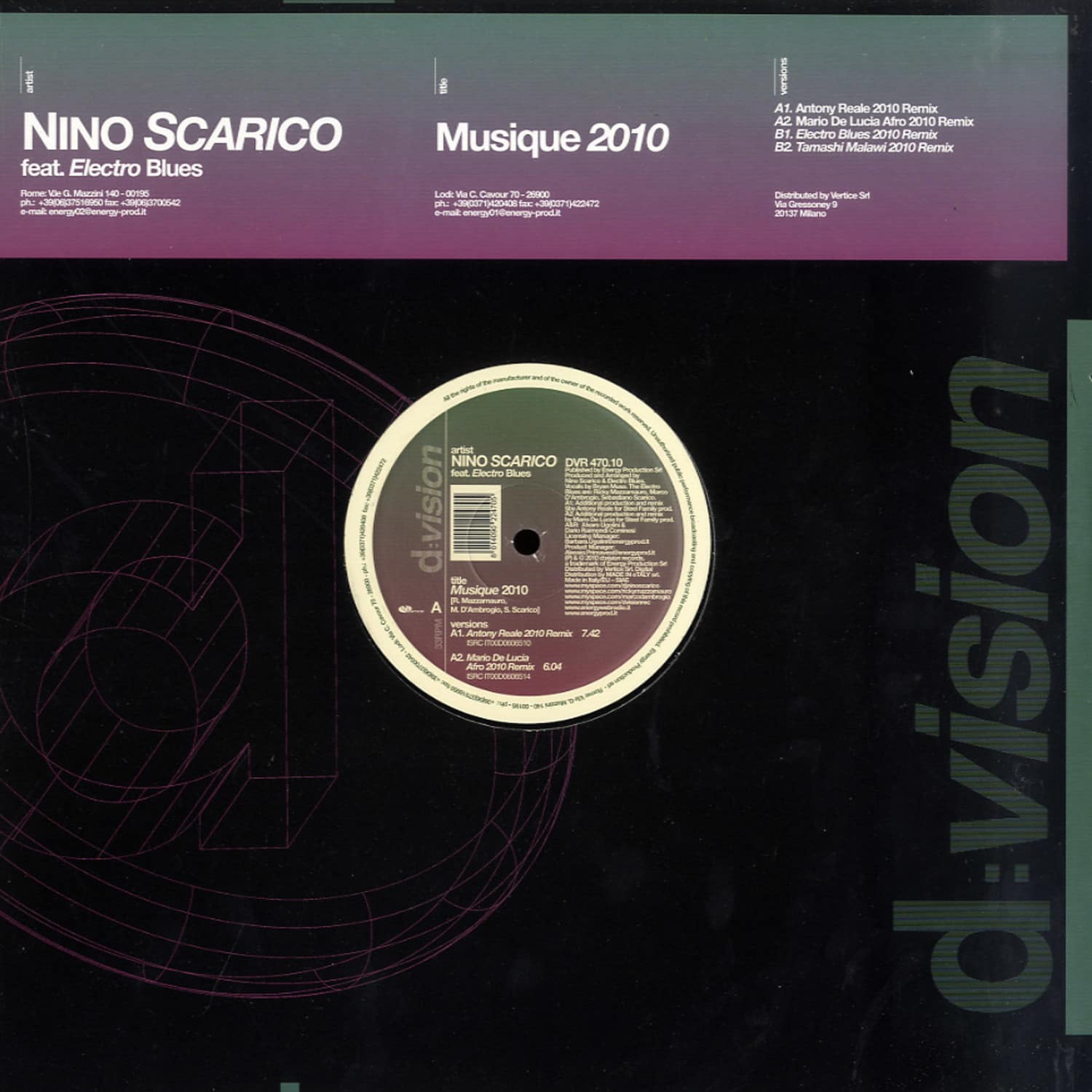 Nino Scarico Ft. Electro Blues - MUSIQUE 2010