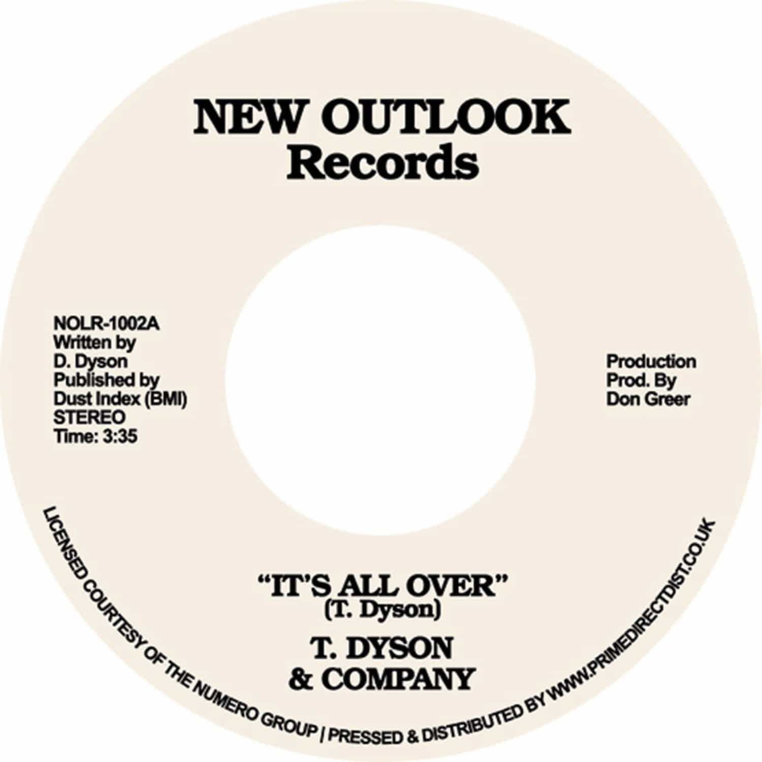 T.Dyson & Company - ITS ALL OVER FIRST TIME 