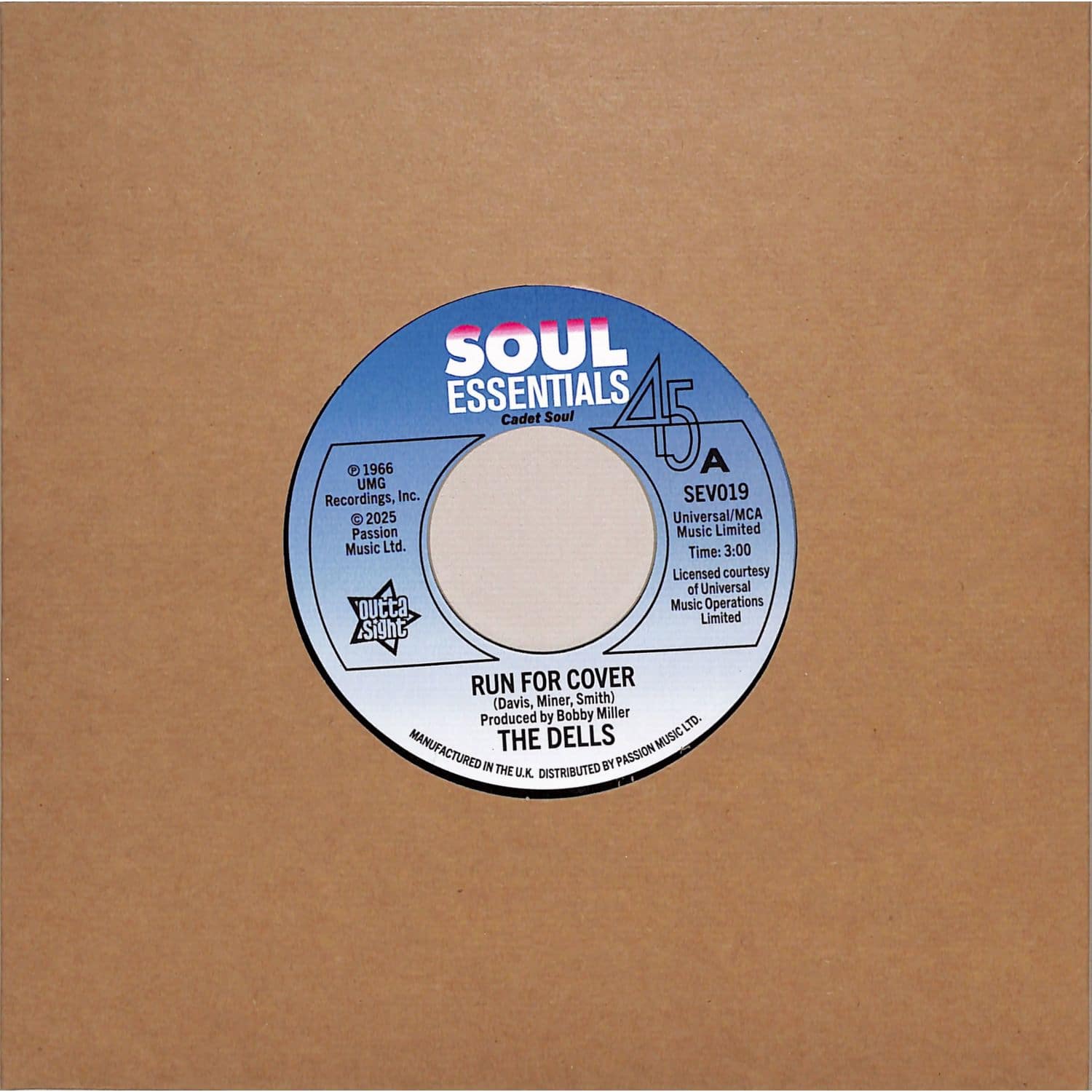 The Dells - RUN FOR COVER / WEAR IT ON YOUR FACE 
