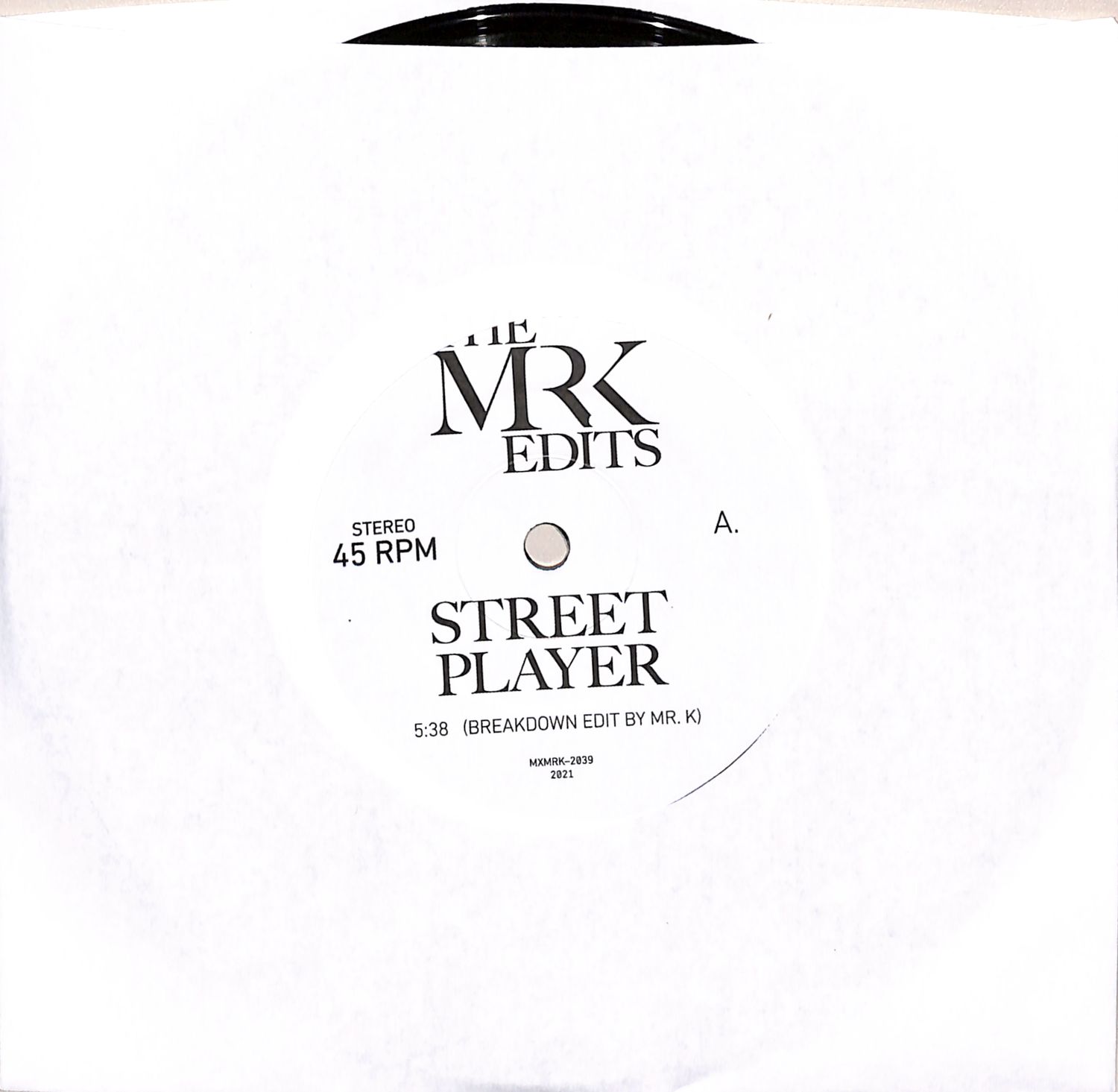 Mr. K - STREET PLAYER / GET UP GET INTO IT GET INVOLVED 