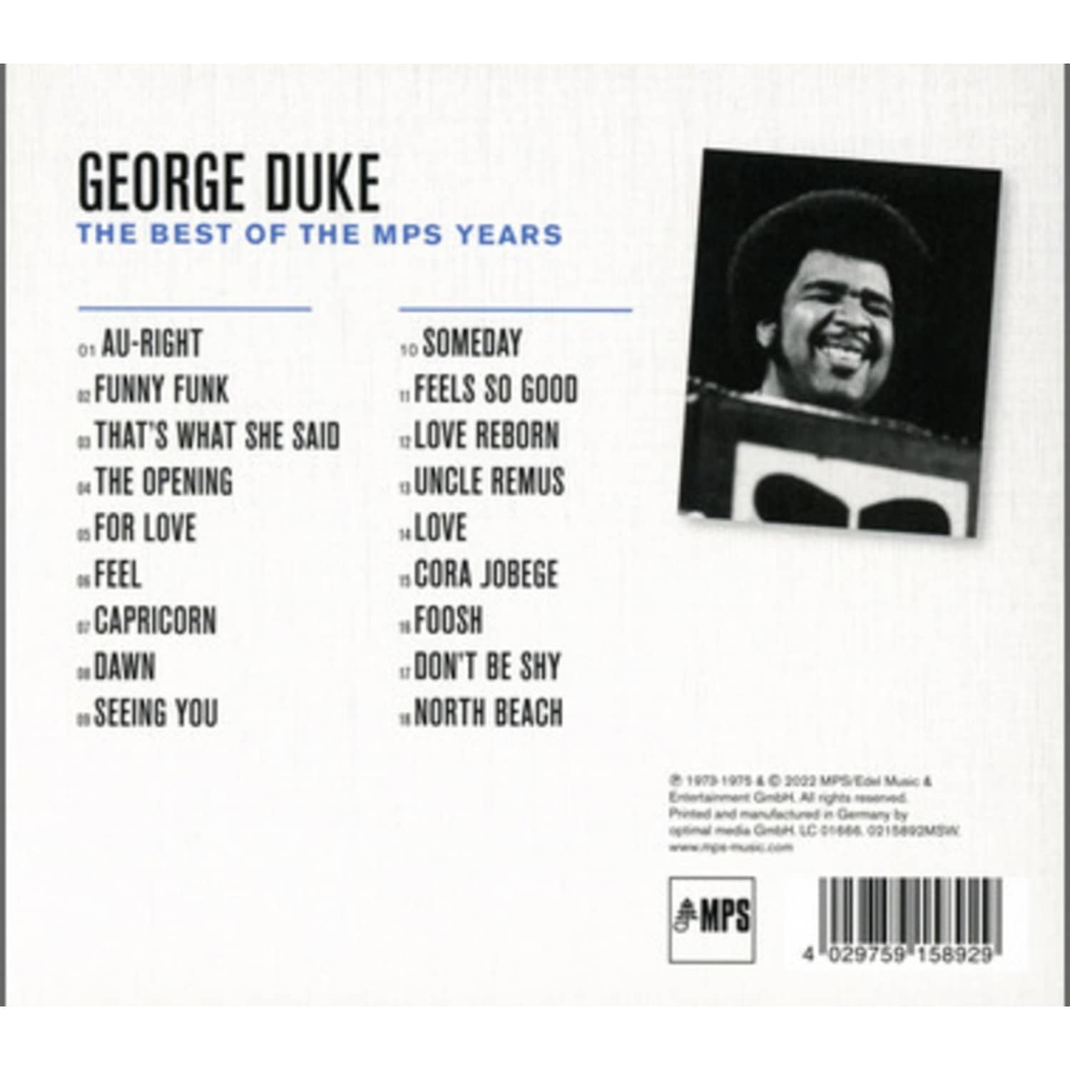 George Duke - THE BEST OF THE MPS YEARS 
