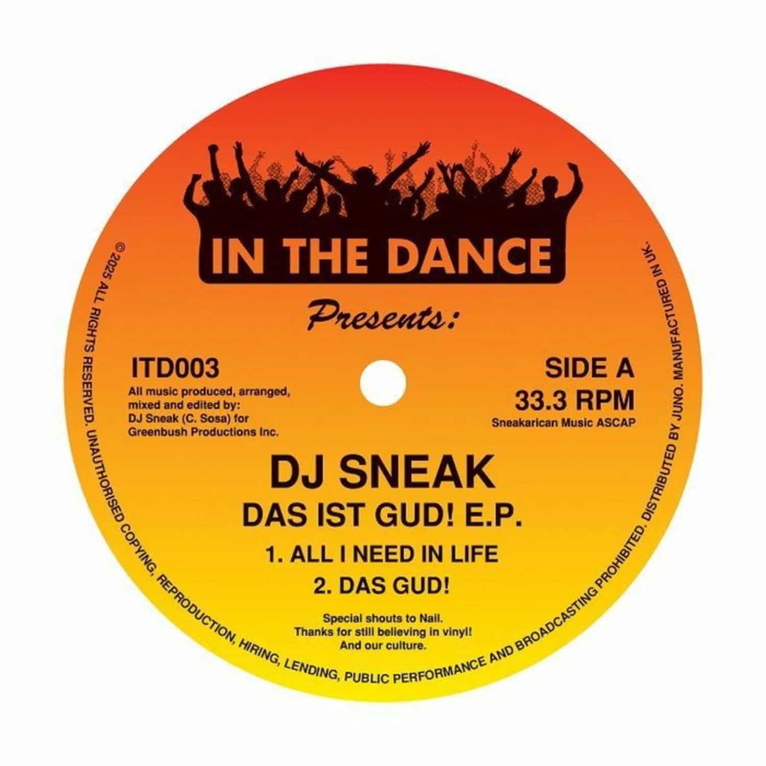 DJ Sneak - DAS IST GUD! EP