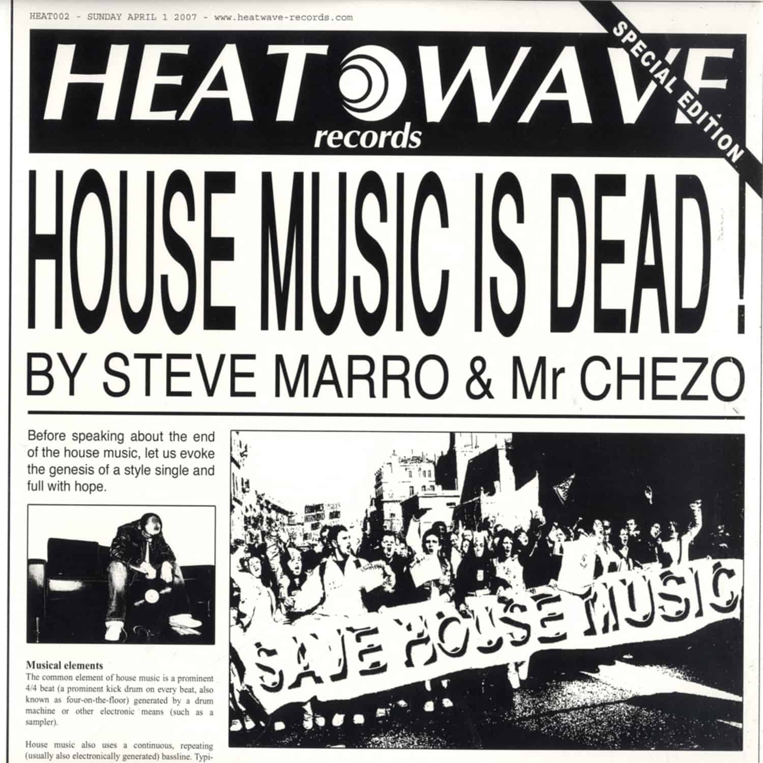 Steve Marro And Mr Chezo - HOUSE MUSIC IS DEAD