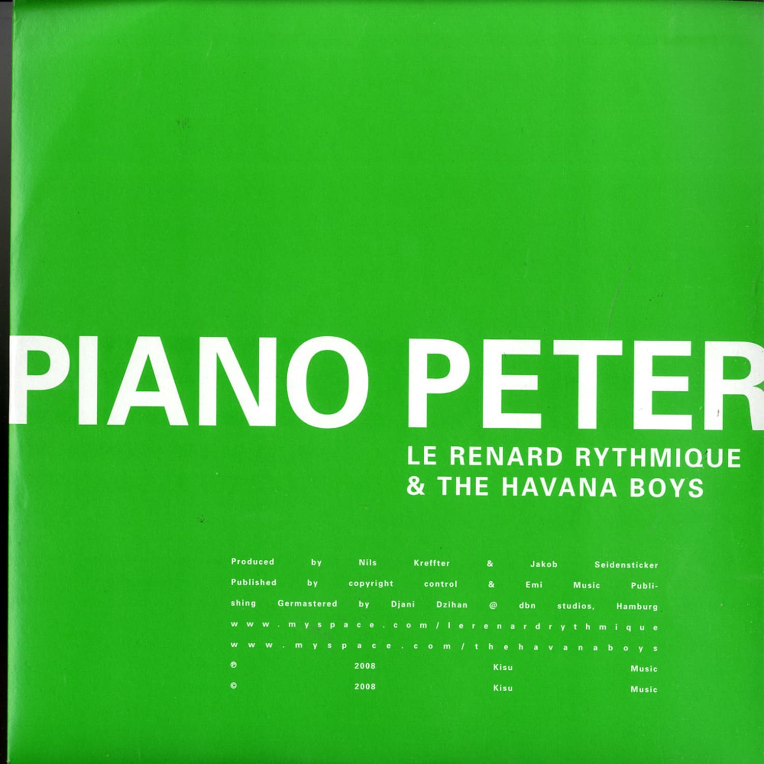 Le Renard Rythmique & The Havana Boys - PIANO PETER