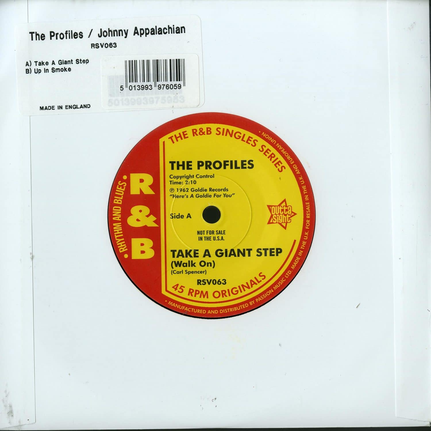 The Profiles / Johnny Appalachian - TAKE A GIANT STEP / UP IN SMOKE 