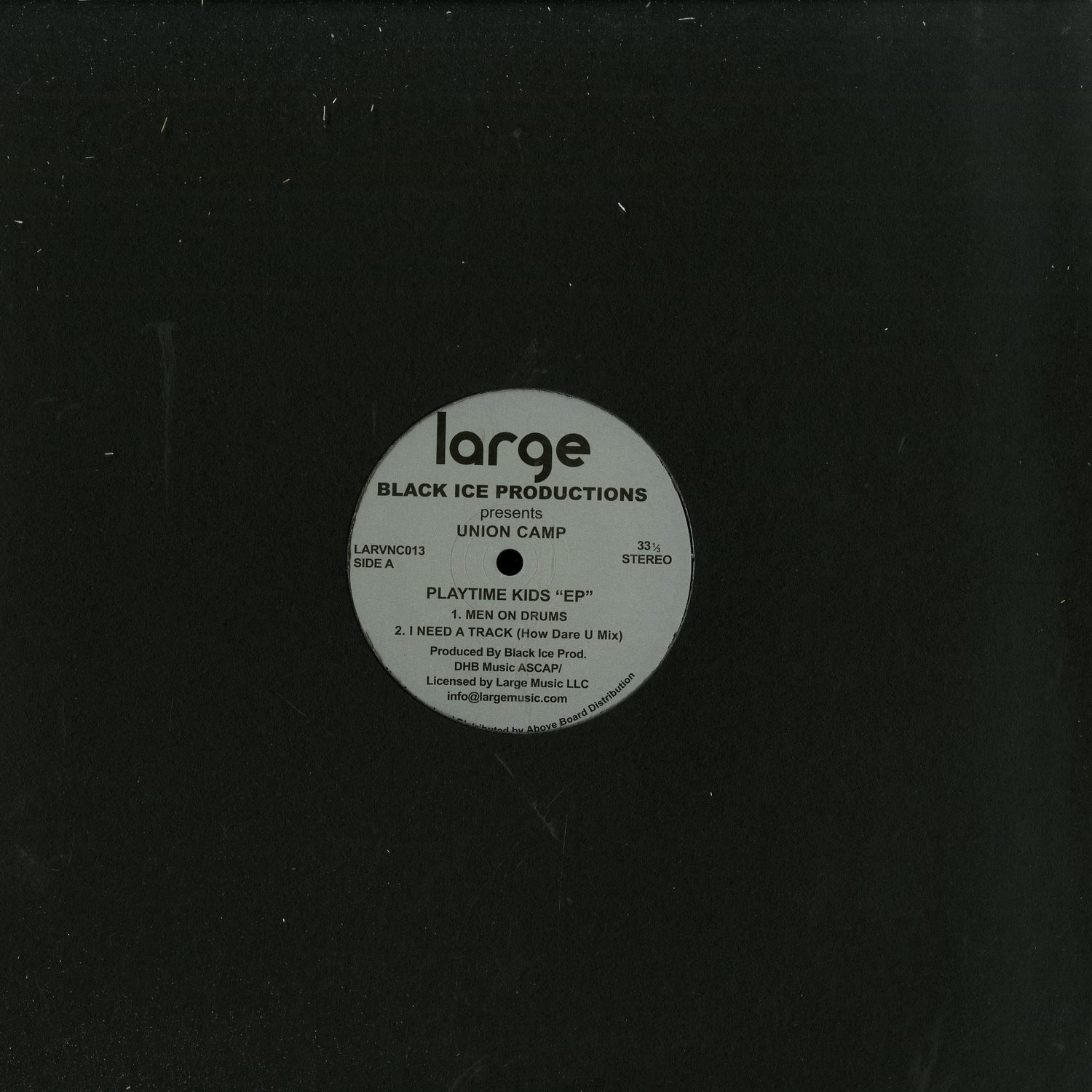 BLACK ICE PRODUCTIONS - UNION CAMP - PLAYTIME KIDS EP