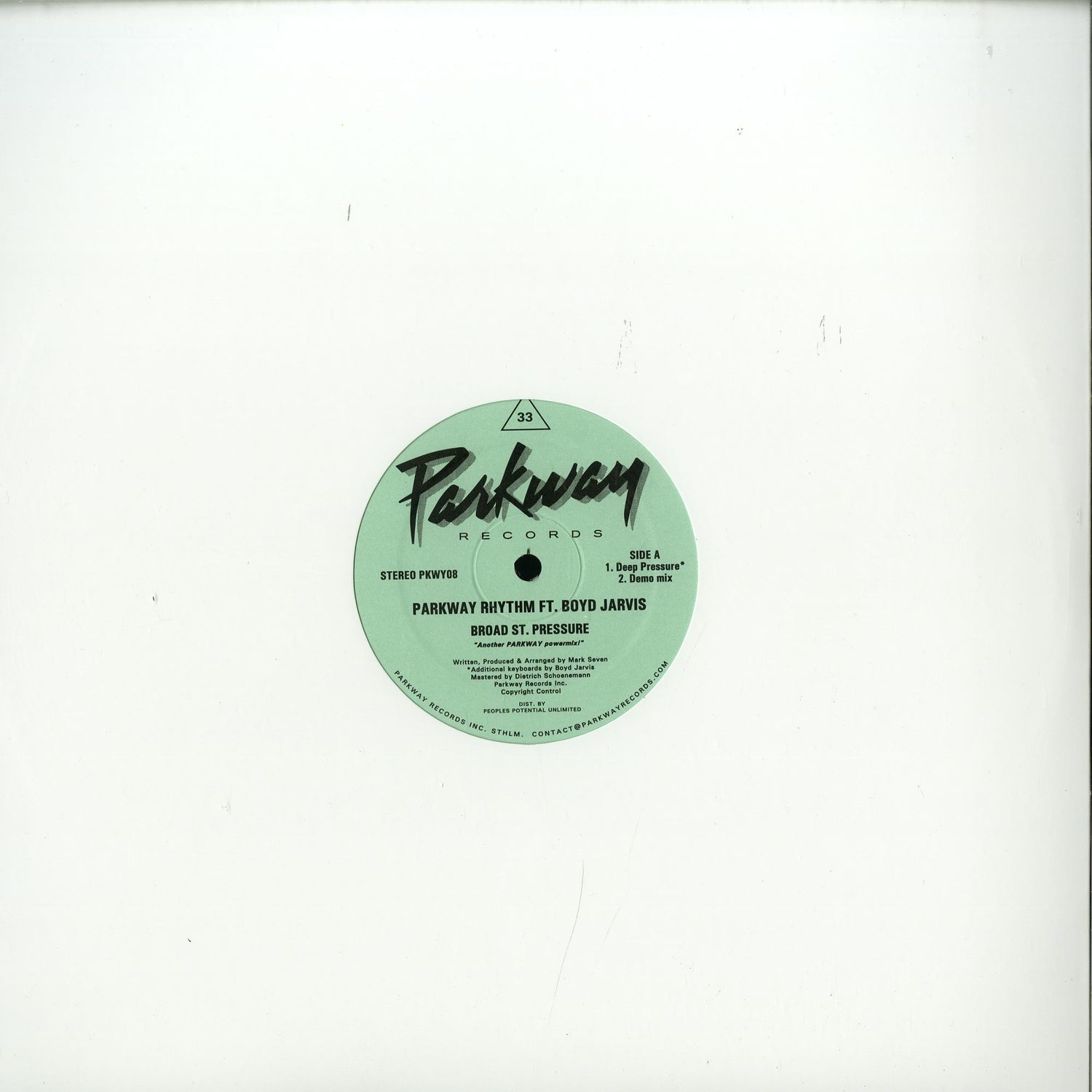 Parkway Rhythm feat Boyd Jarvis  - BROAD STREET PRESSURE