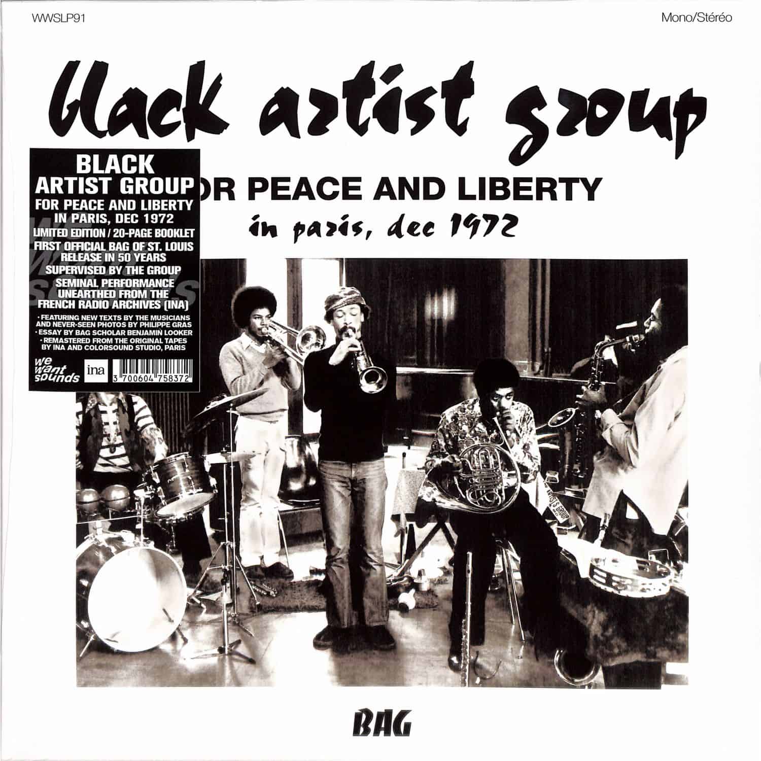 Black Artist Group - FOR PEACE AND LIBERTY 