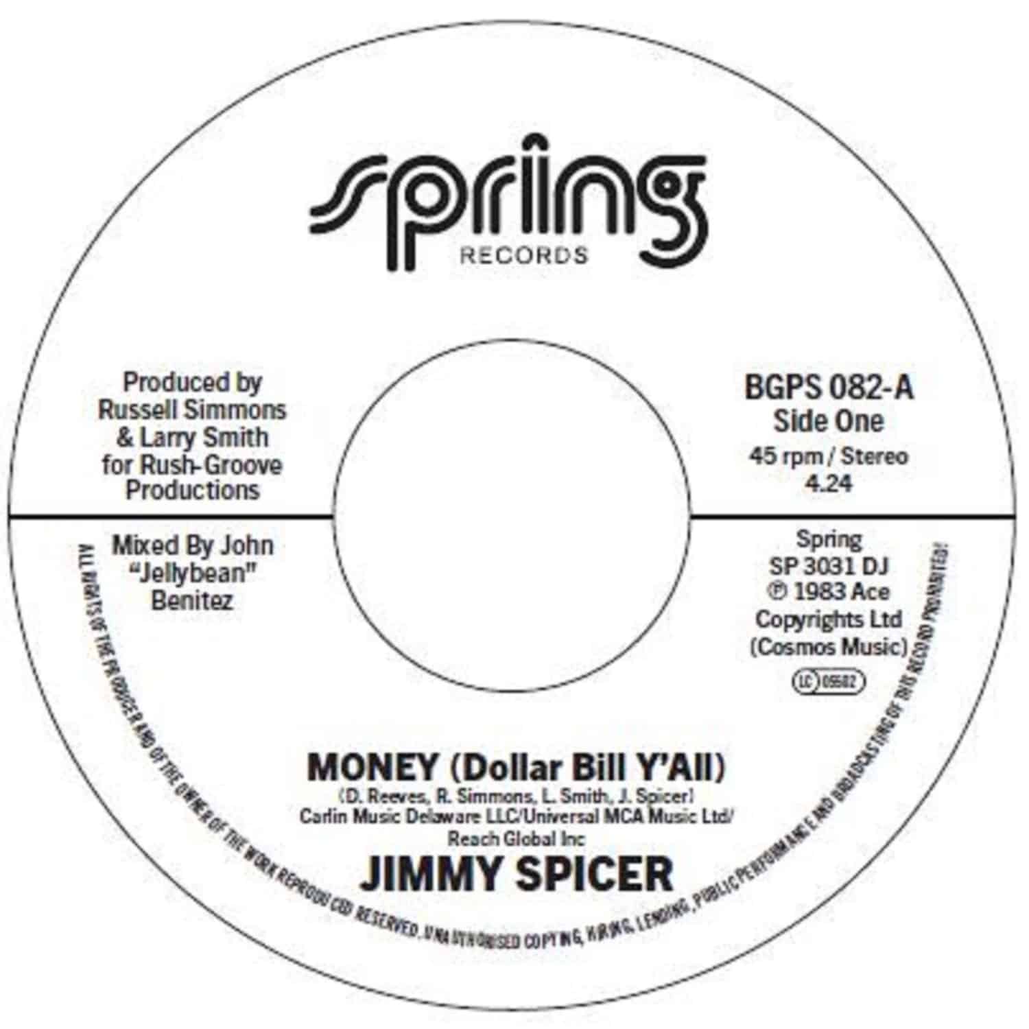 Jimmy Spicer - MONEY 